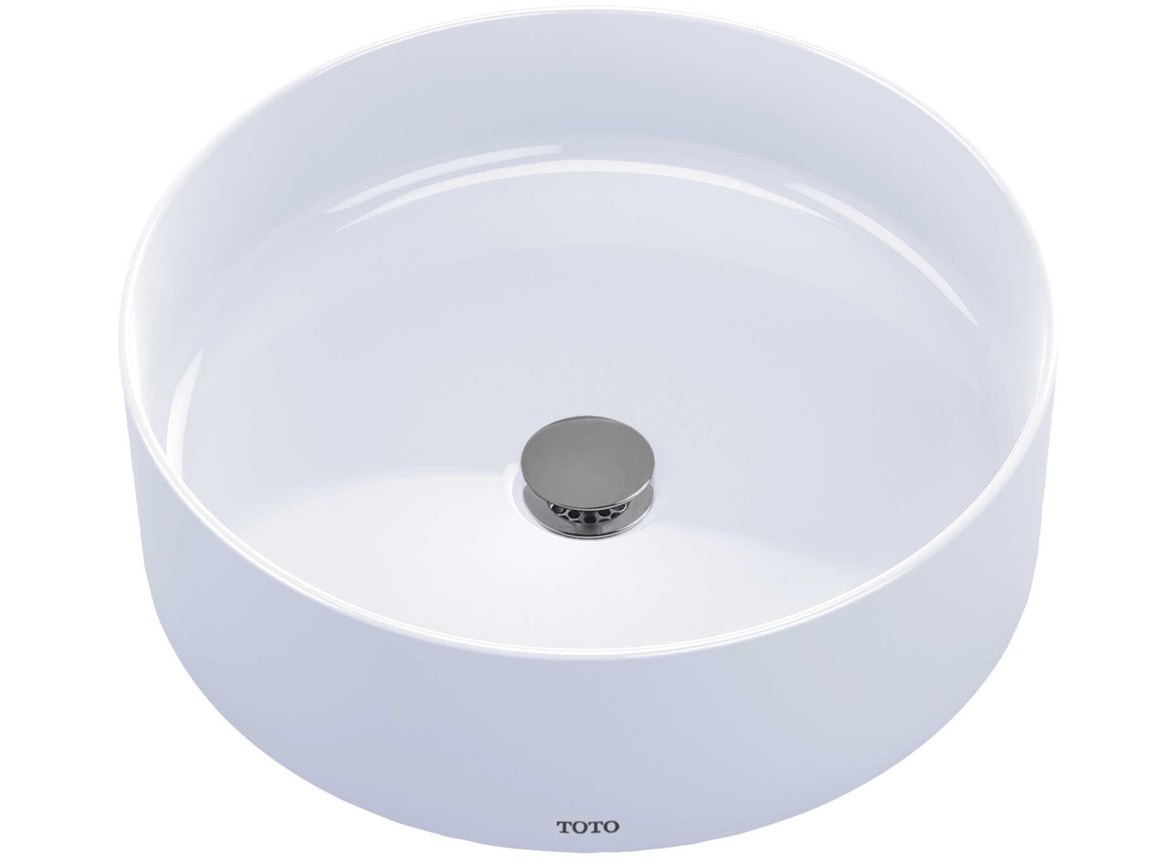 TOTO Arvina Cotton White Round Vessel Bathroom Sink
