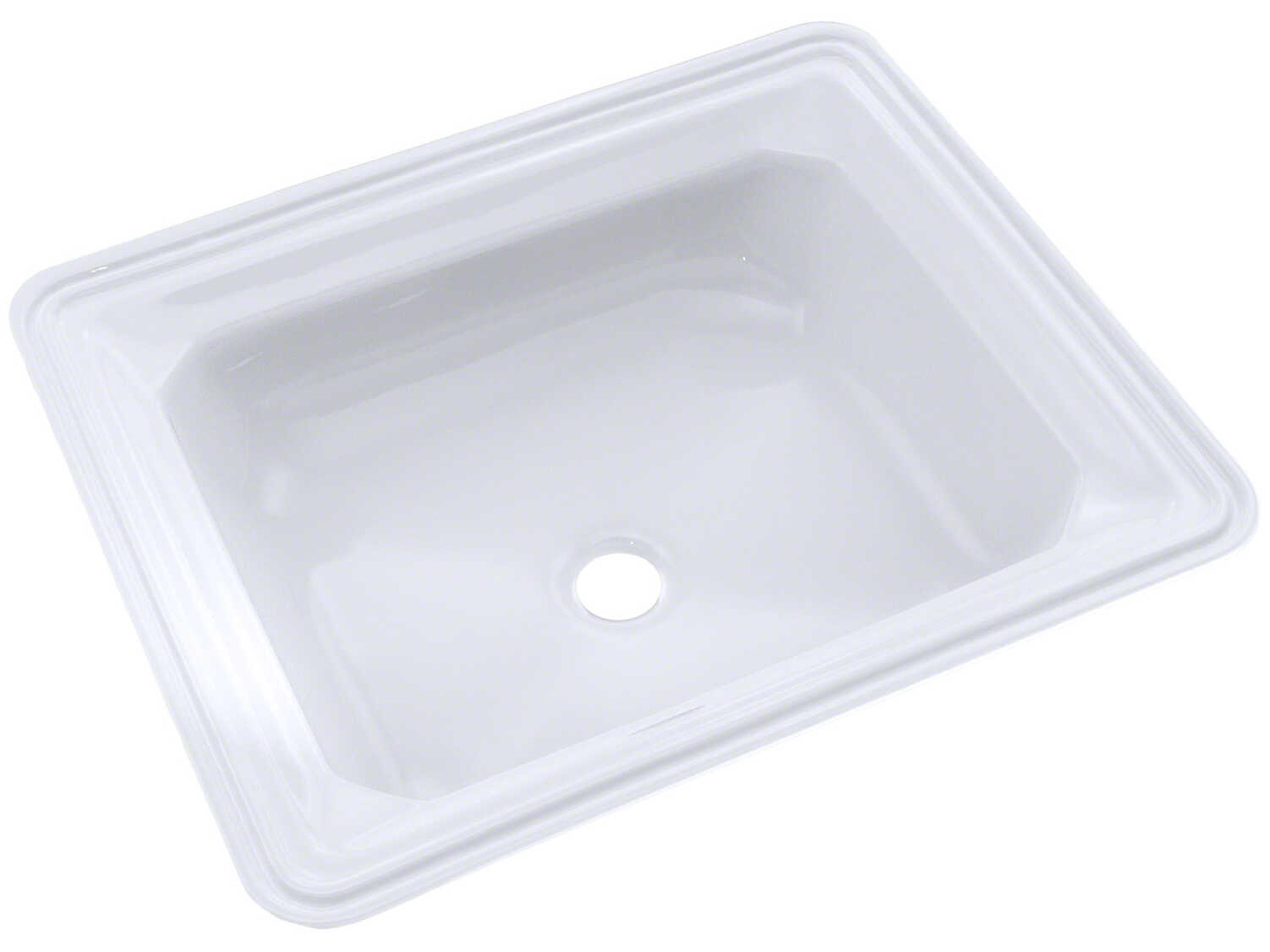 TOTO Guinevere Rectangular Undermount Bathroom Sink with Cefiontect