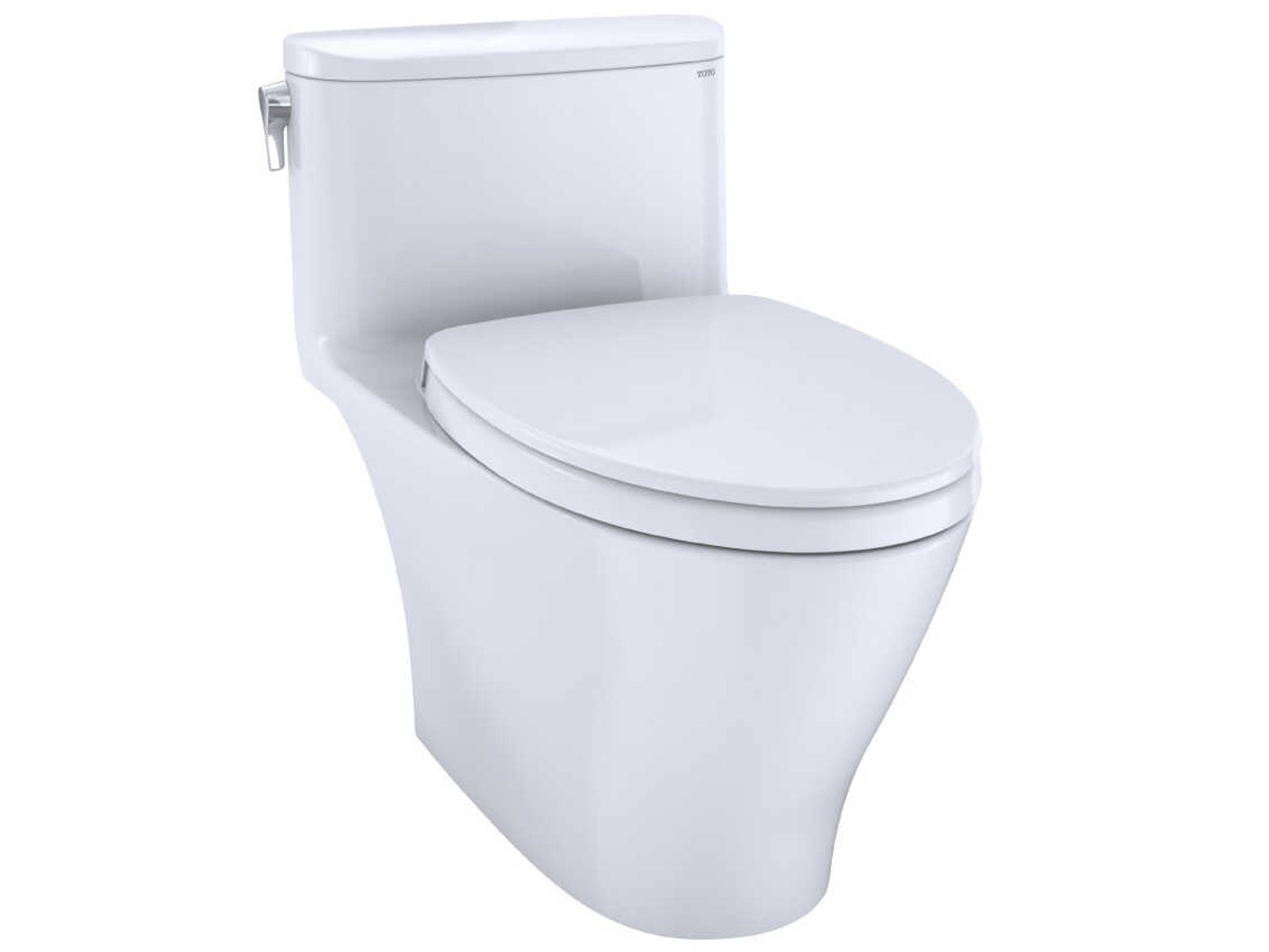 TOTO Nexus 1G 1-Piece Elongated Universal Height Toilet with Cefiontect and SS124 SoftClose Seat, Washlet+ Ready