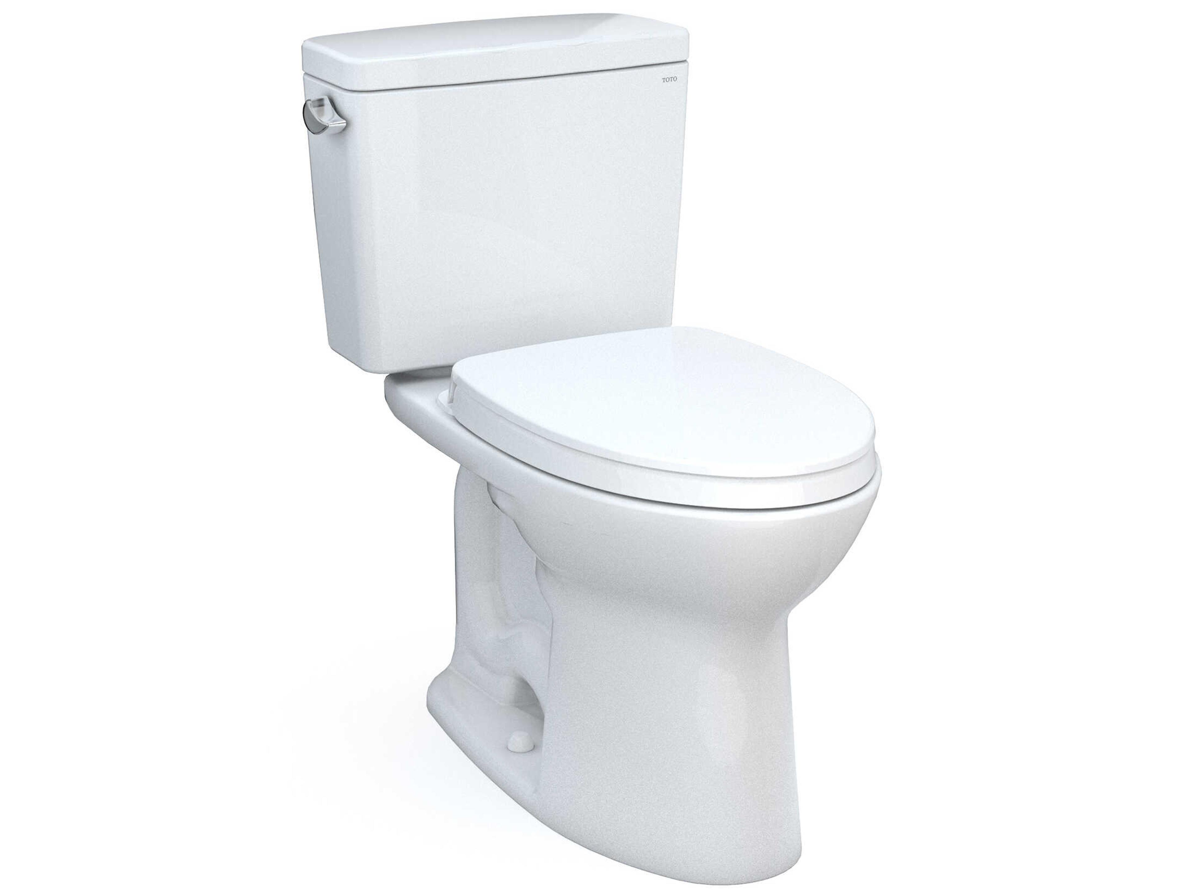 TOTO Drake 2-Piece Elongated Tornado Flush Toilet with Cefiontect and SoftClose Seat, Washlet+ Ready