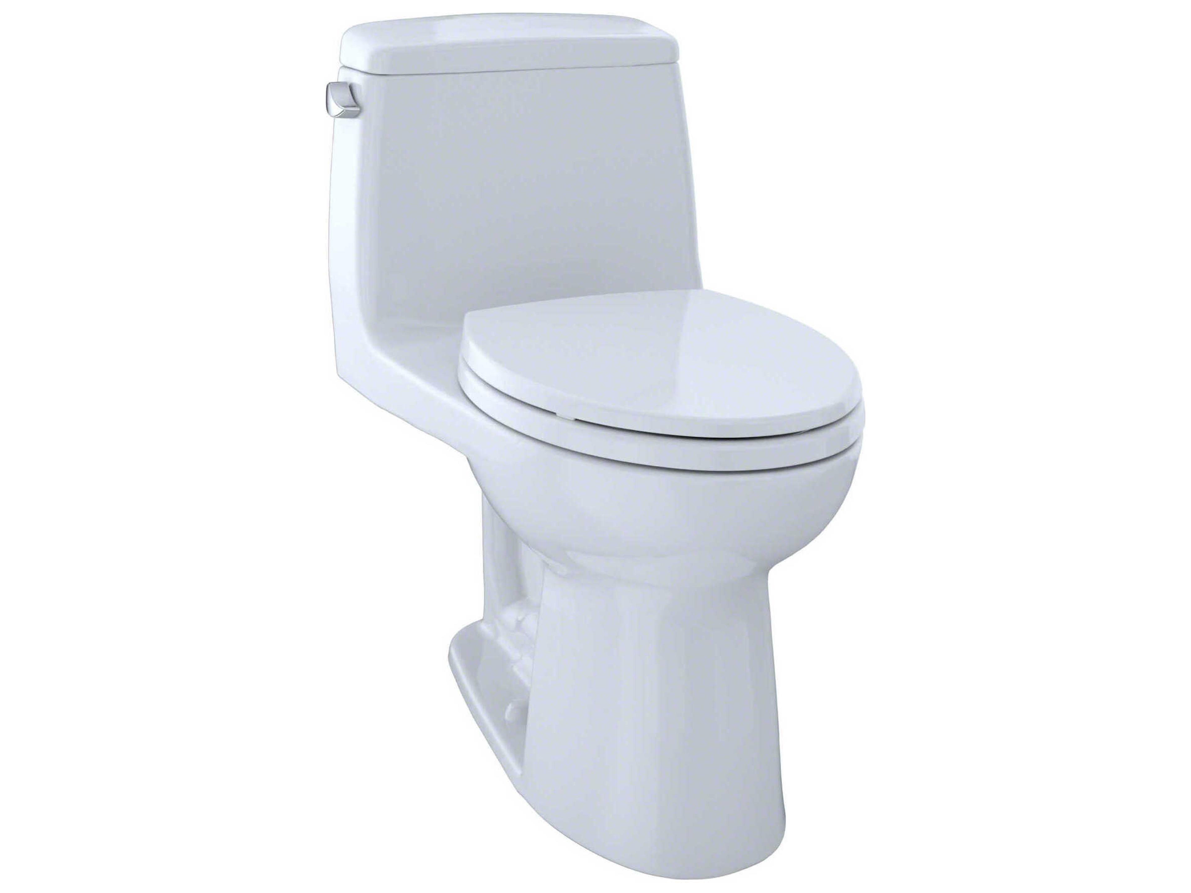 TOTO UltraMax 1-Piece Elongated Cotton White Toilet with Cefiontect