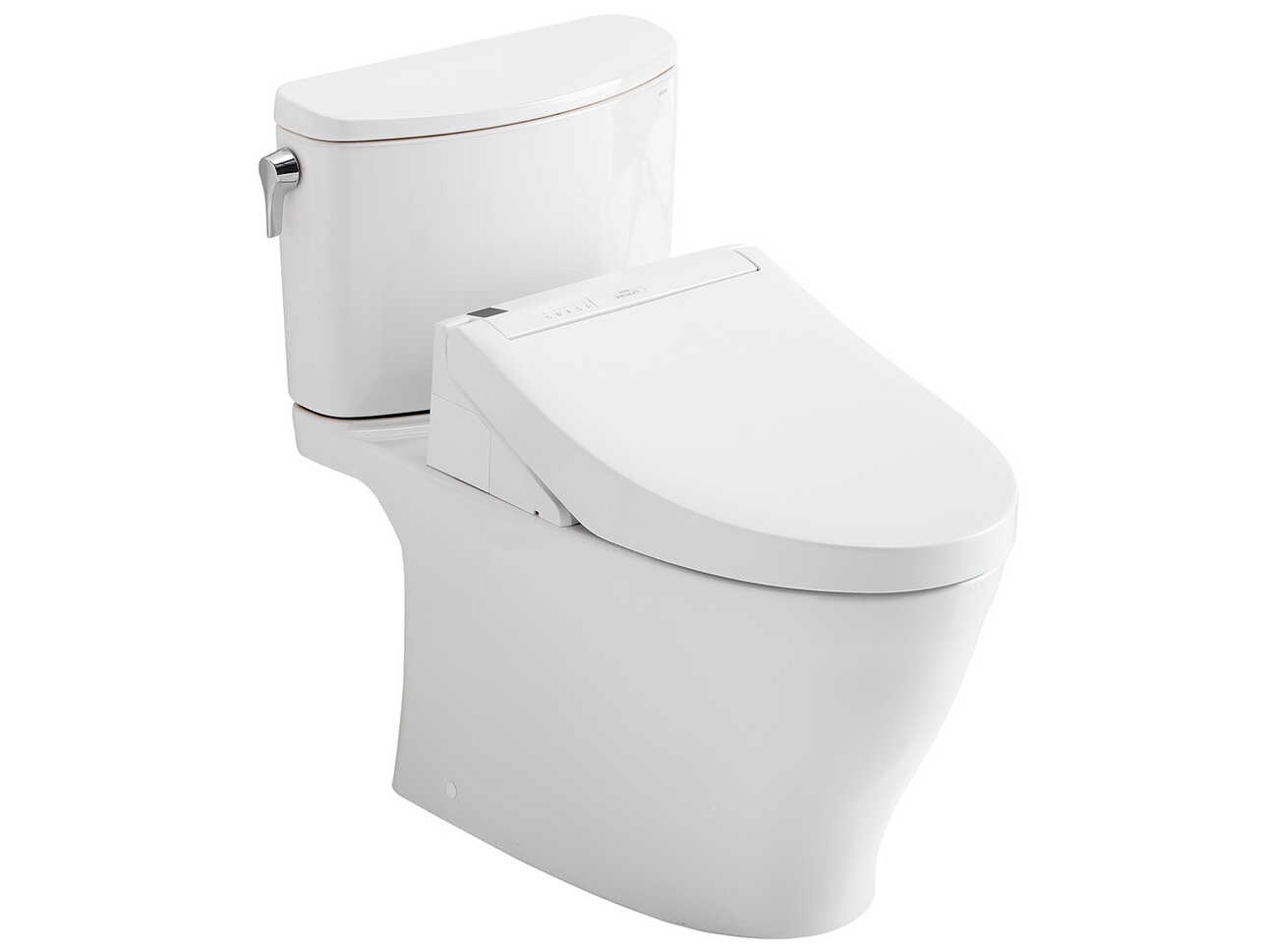 TOTO Nexus Washlet+ 1G 2-Piece Elongated Cotton White Toilet with C5 Bidet Seat