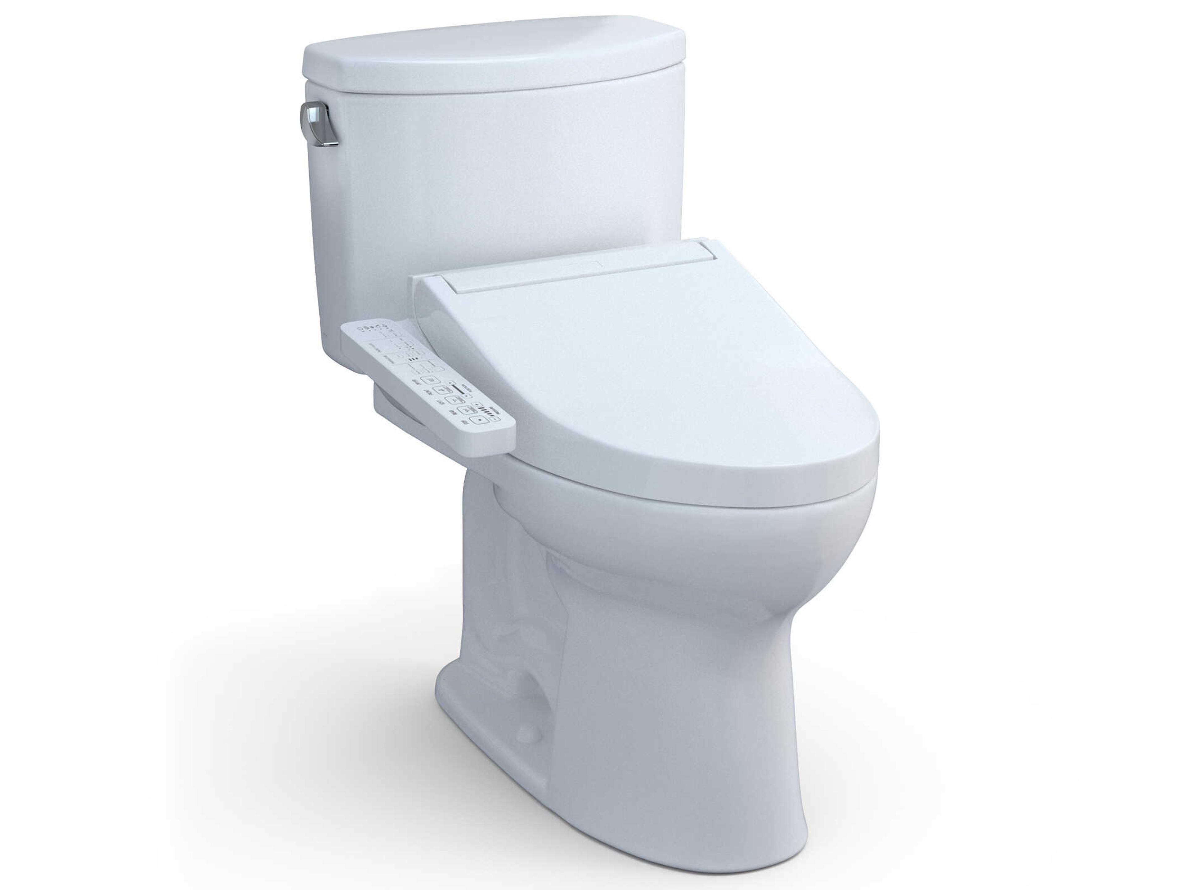 TOTO Drake-II Washlet+ 2-Piece Elongated Cotton White Toilet and Washlet+ C2 Bidet Seat