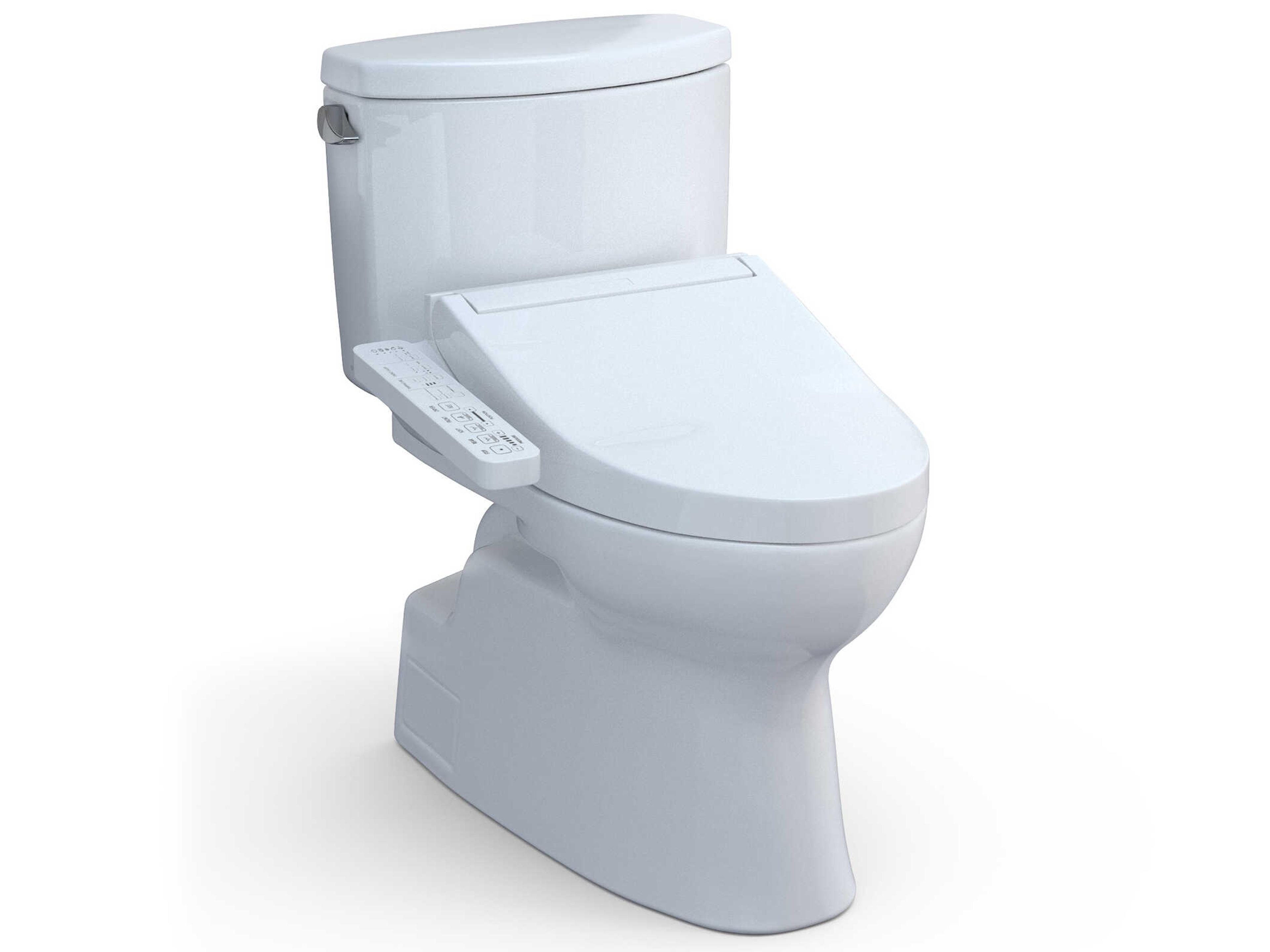 TOTO Vespin-II Washlet+ 2-Piece Elongated Cotton White Toilet and Washlet+ C2 Bidet Seat