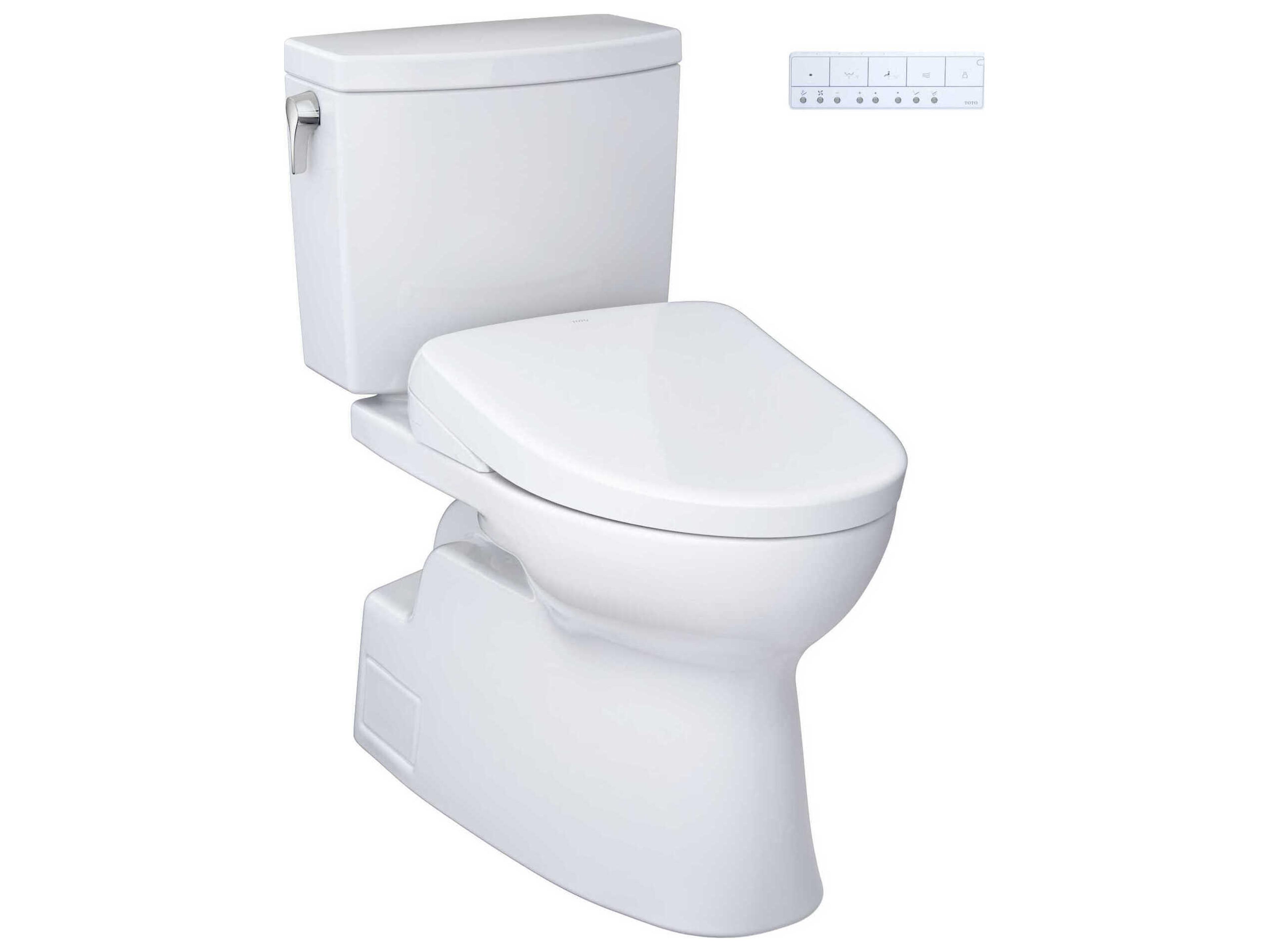 TOTO Vespin-II Washlet+ 1G 2-Piece Elongated Toilet and Washlet+ S7 Contemporary Bidet Seat