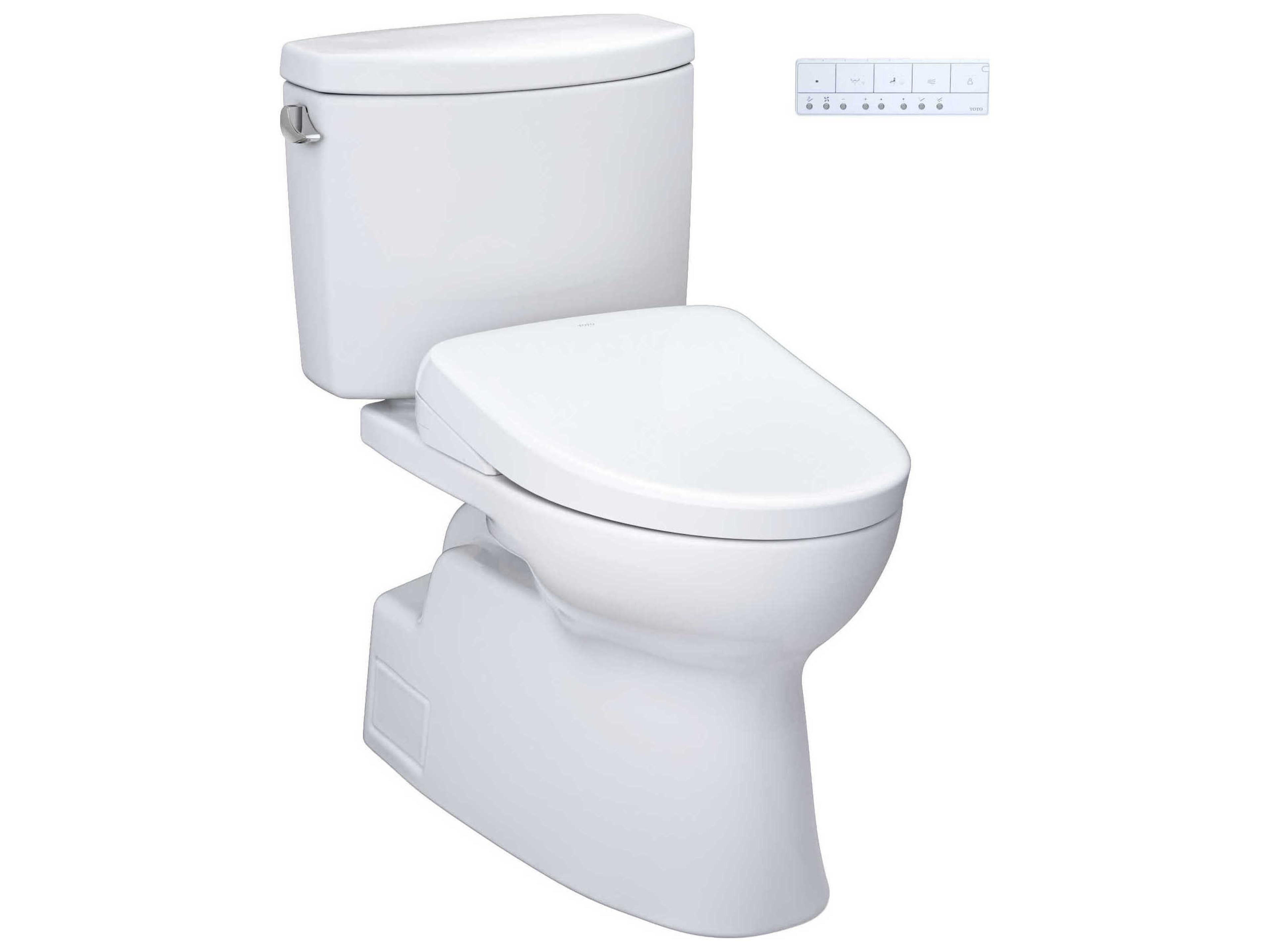TOTO Vespin-II Washlet+ 2-Piece Elongated Toilet and Washlet+ S7A Contemporary Bidet Seat