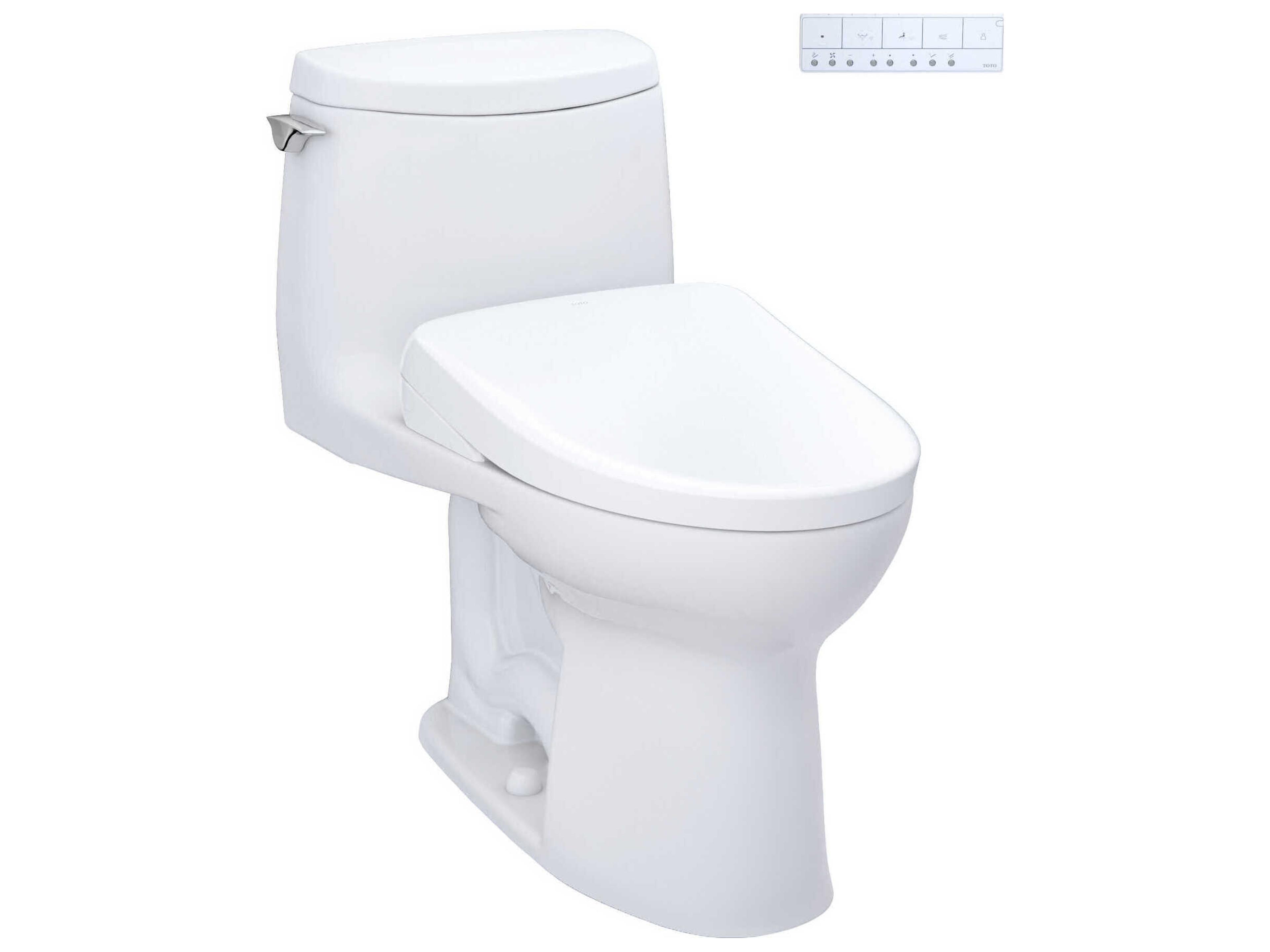TOTO UltraMax-II Washlet+ 1G 1-Piece Elongated Toilet and Washlet+ S7 Contemporary Bidet Seat