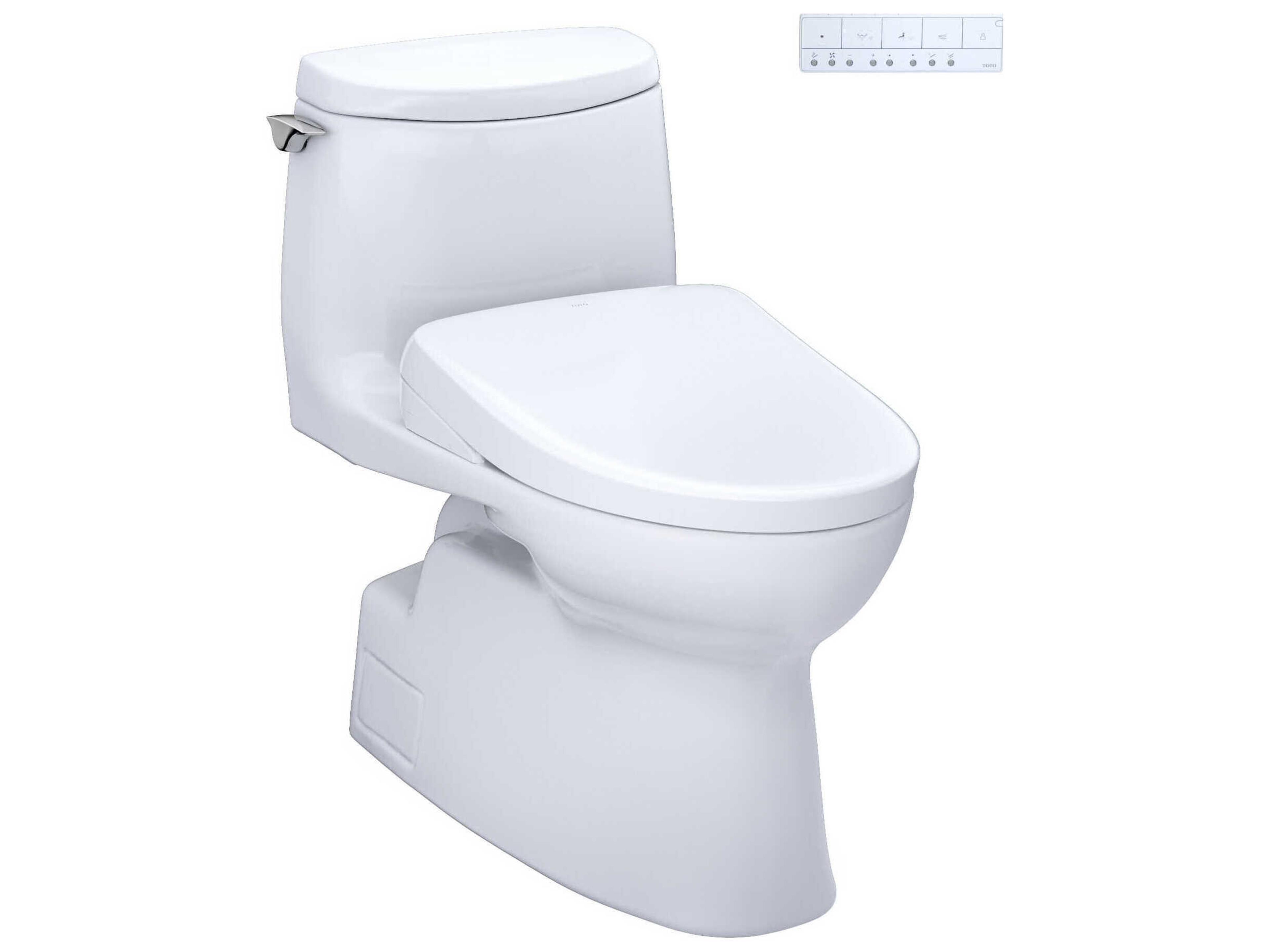 TOTO Carlyle-II Washlet+ 1G 1-Piece Elongated Toilet and Washlet+ S7A Contemporary Bidet Seat