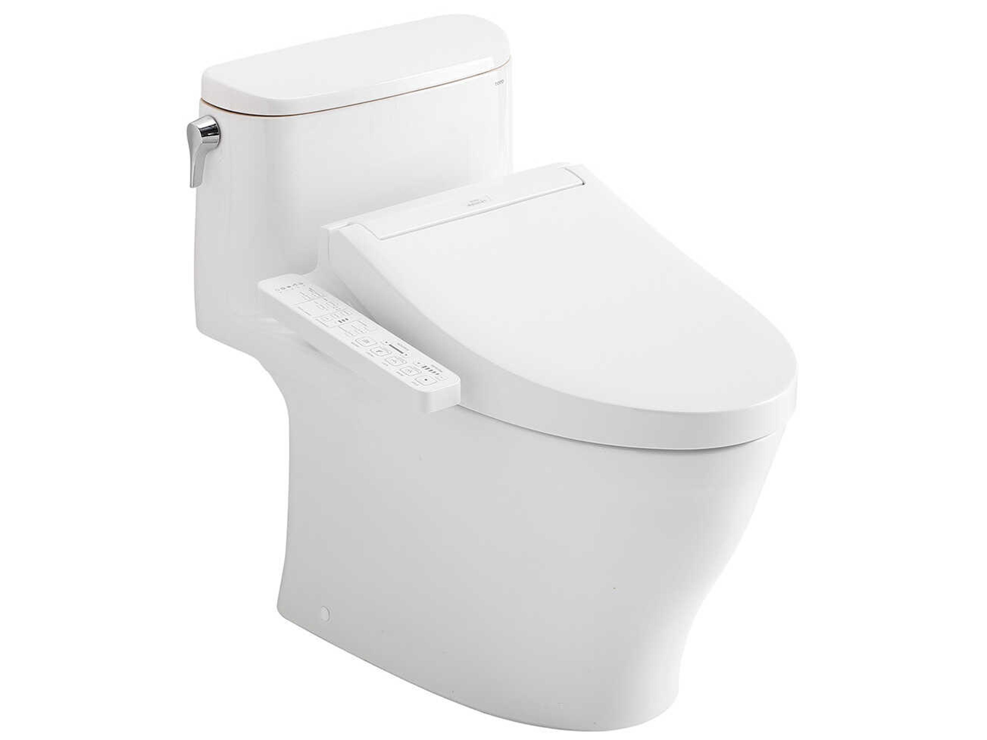 TOTO Nexus Washlet+ 1G 1-Piece Elongated Cotton White Toilet and Washlet C2 Bidet Seat