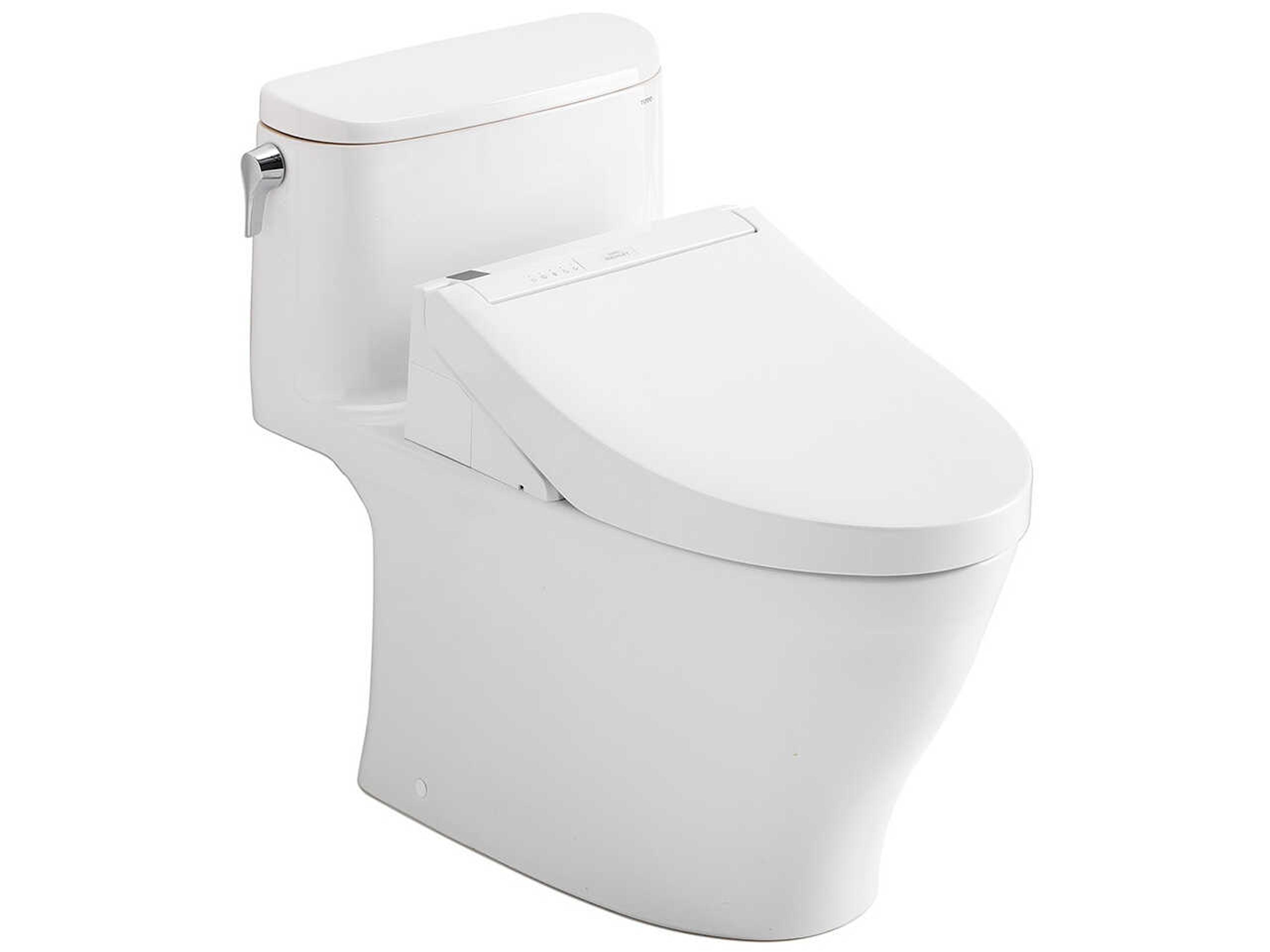 TOTO Nexus Washlet+ 1G 1-Piece Elongated Cotton White Toilet and Washlet C5 Bidet Seat