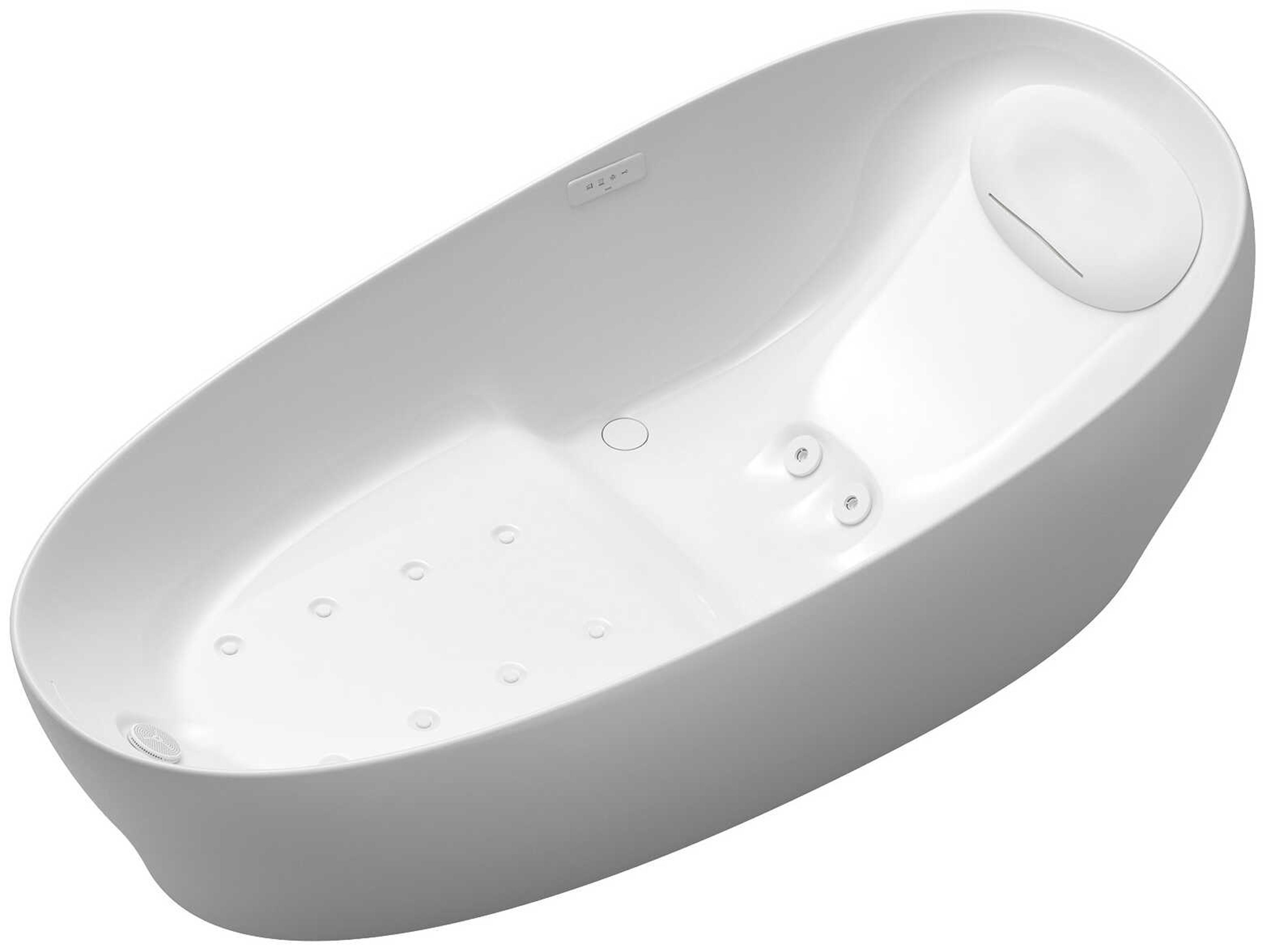 TOTO Flotation Gloss White Bathtub with ZERO DIMENSION and Hydrohands