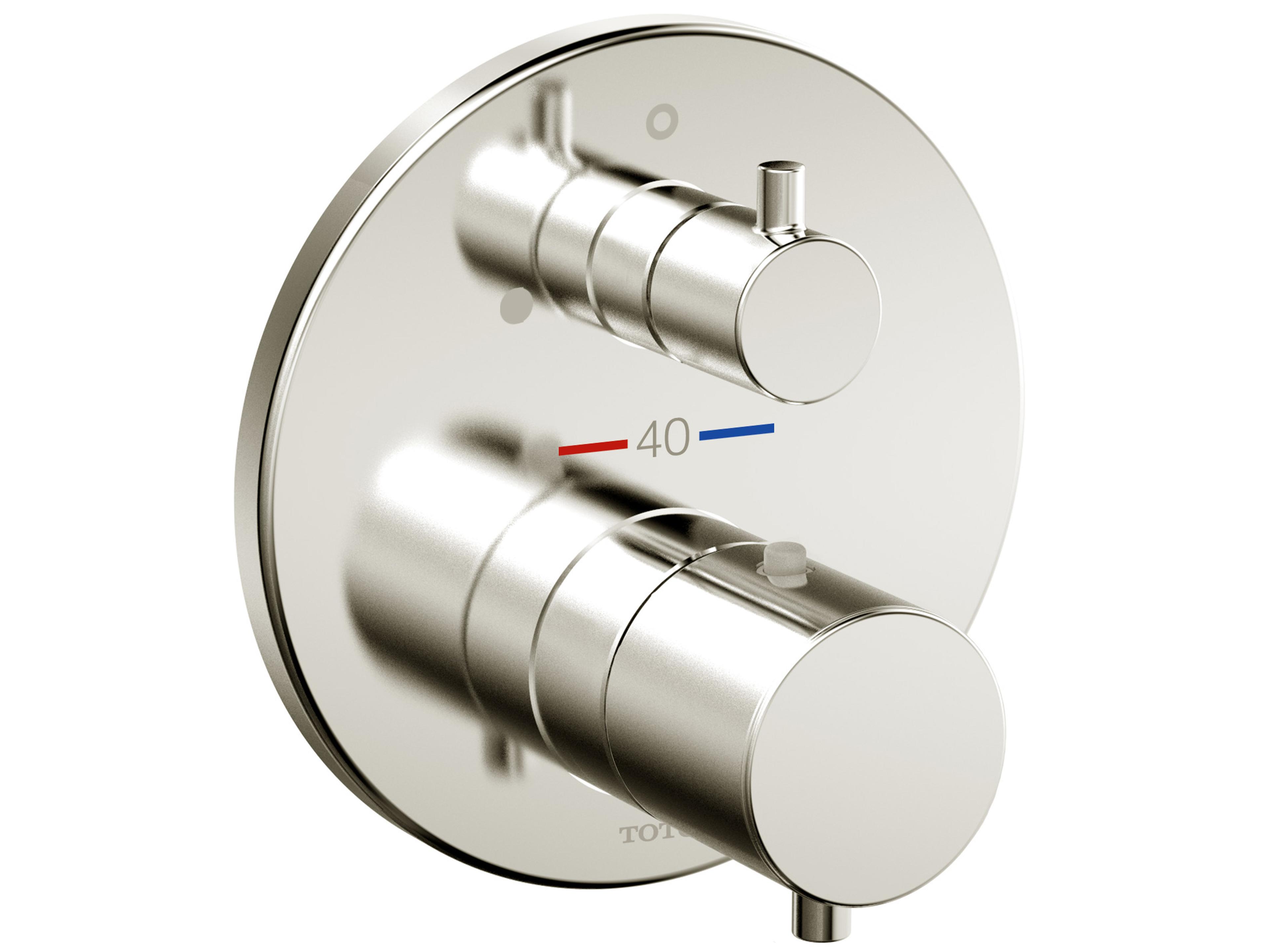 TOTO Round Thermostatic Mixing Valve with Volume Control Shower Trim