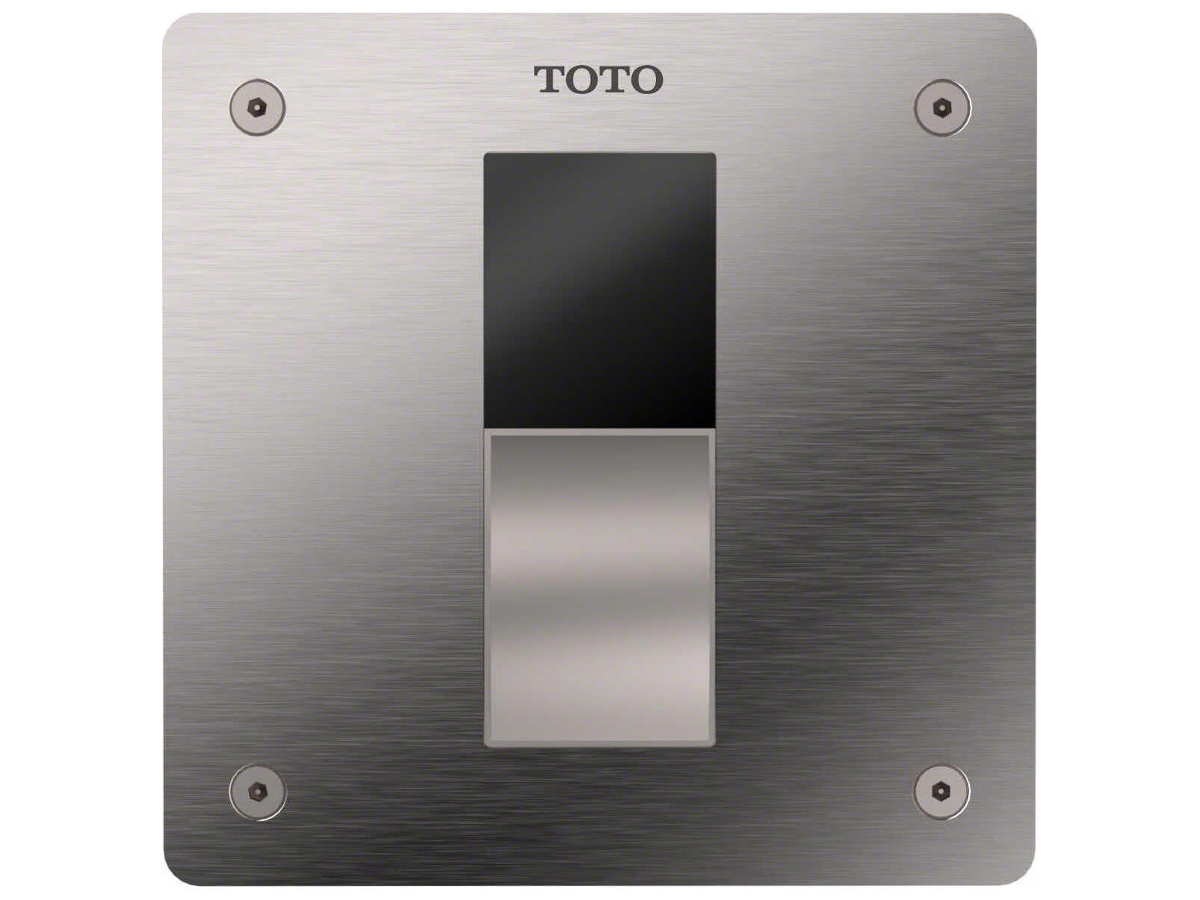 TOTO EcoPower Touchless Polished Chrome Concealed Toilet Flush Valve with 4x4 Cover Plate