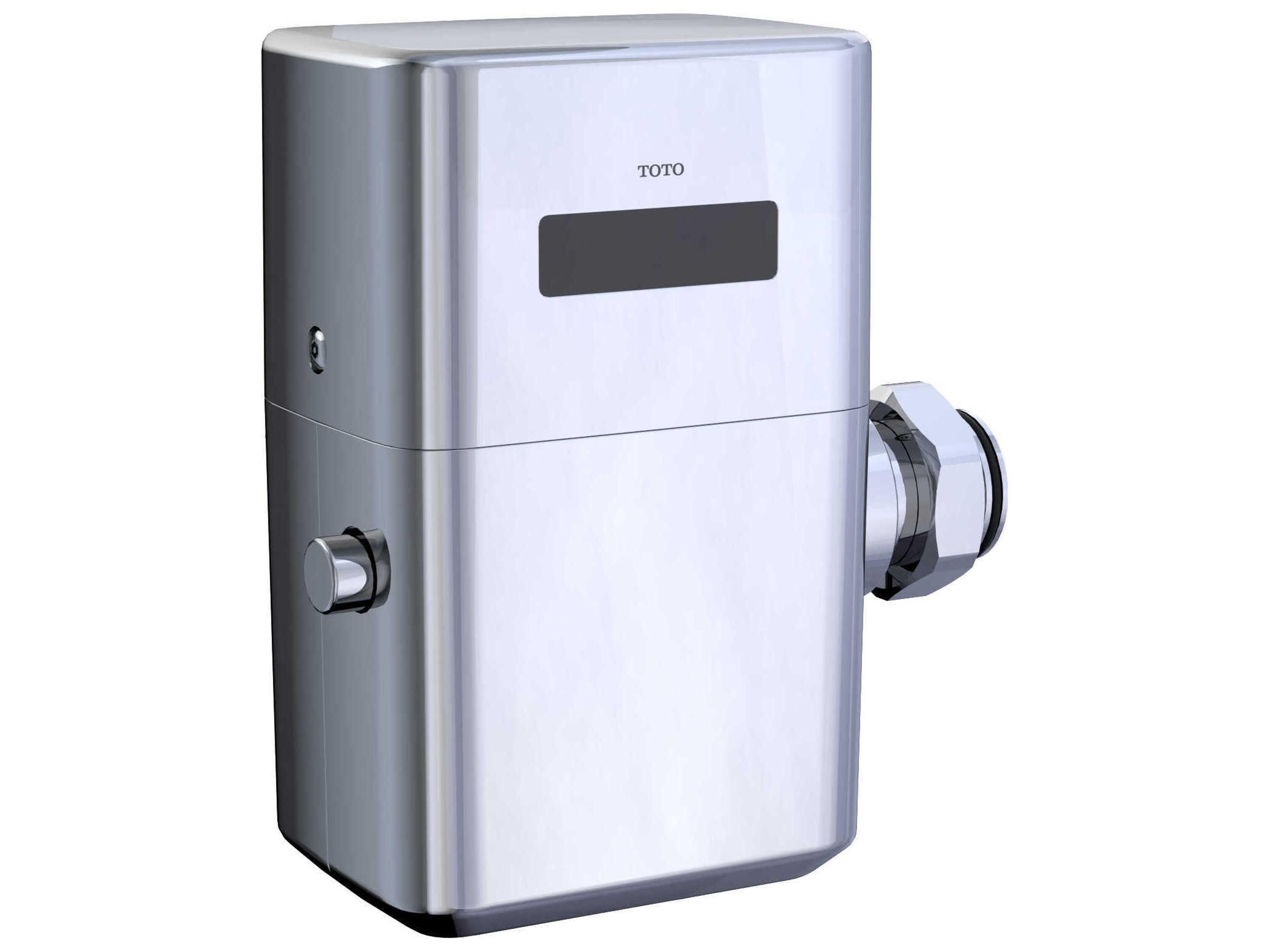 TOTO EcoPower Touchless Polished Chrome Toilet Flush Valve with 24" Vacuum Breaker Set