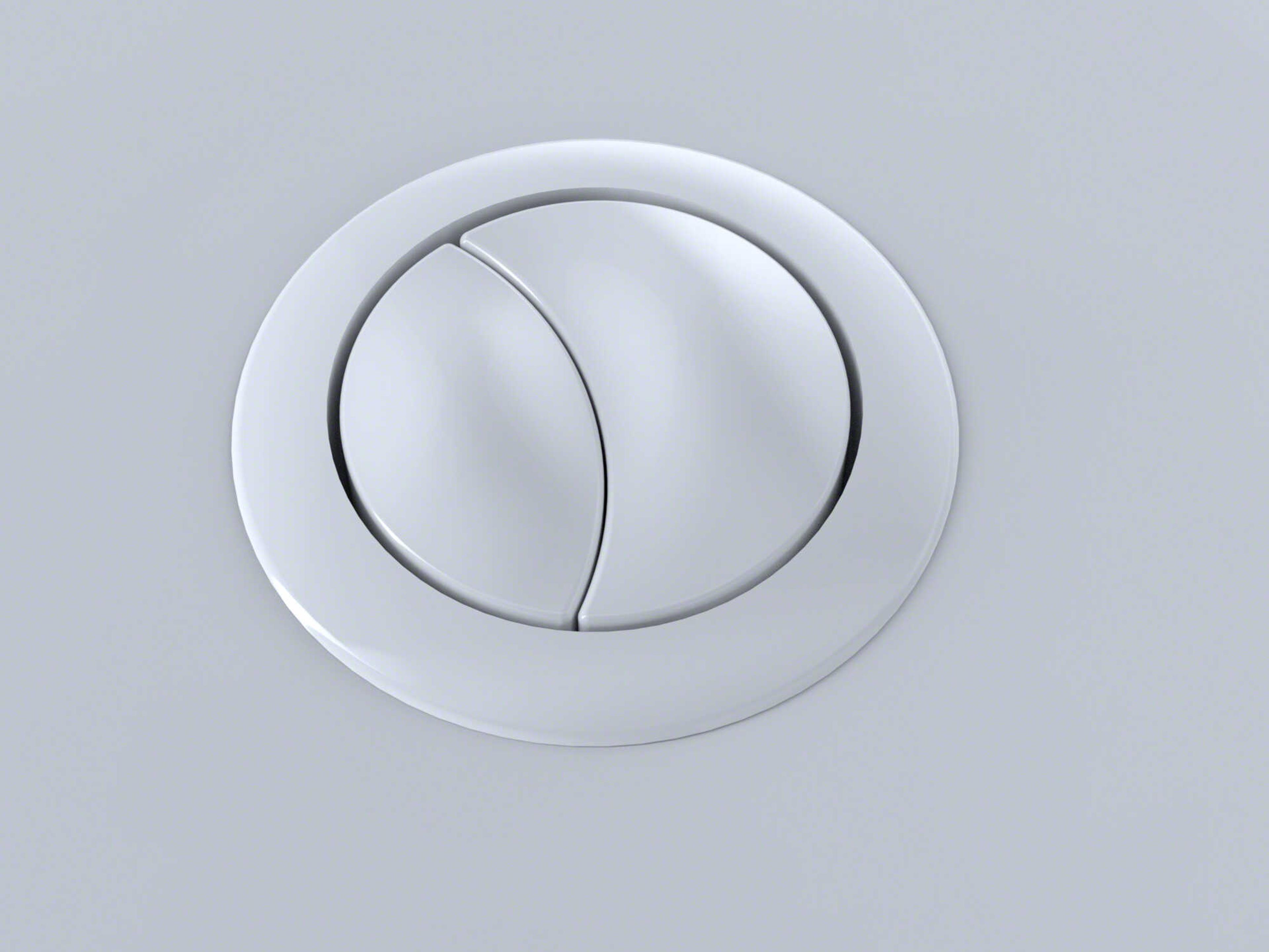 Aquia Cotton White 1-Piece Push Button