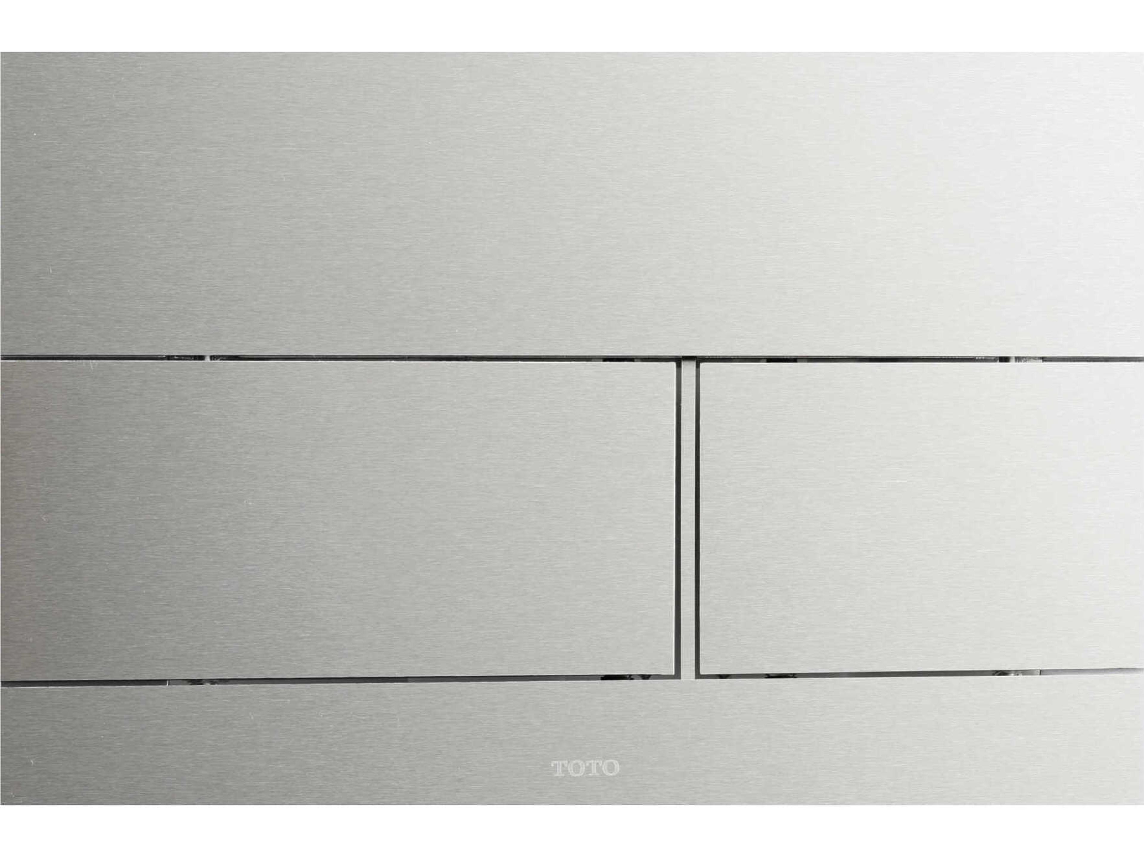 TOTO Stainless Steel Dual Flush Push Button Plate for Select DuoFit In-Wall Tank Unit