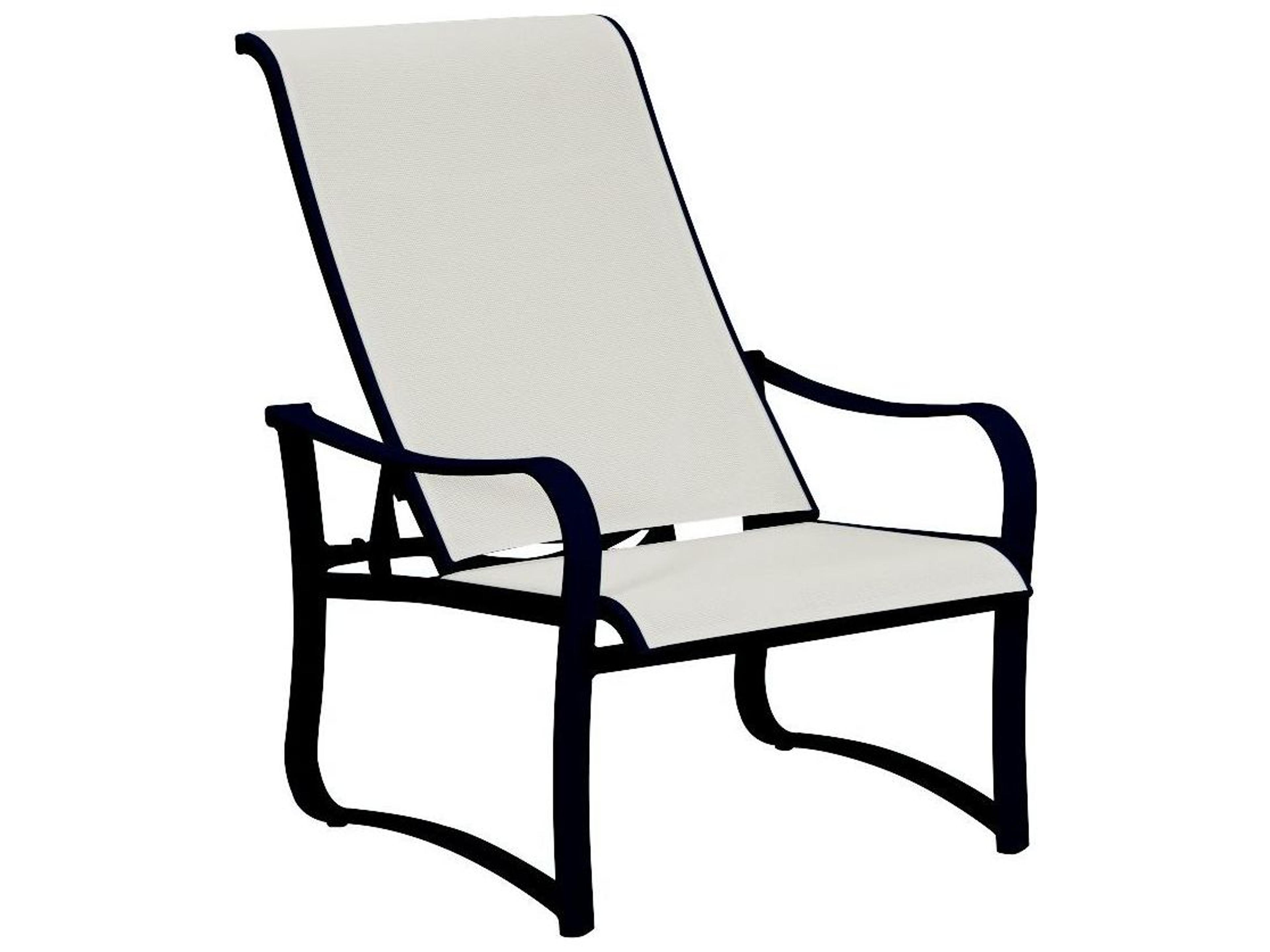 Tropitone Shoreline Sling Aluminum Recliner Patio Lounge Chair