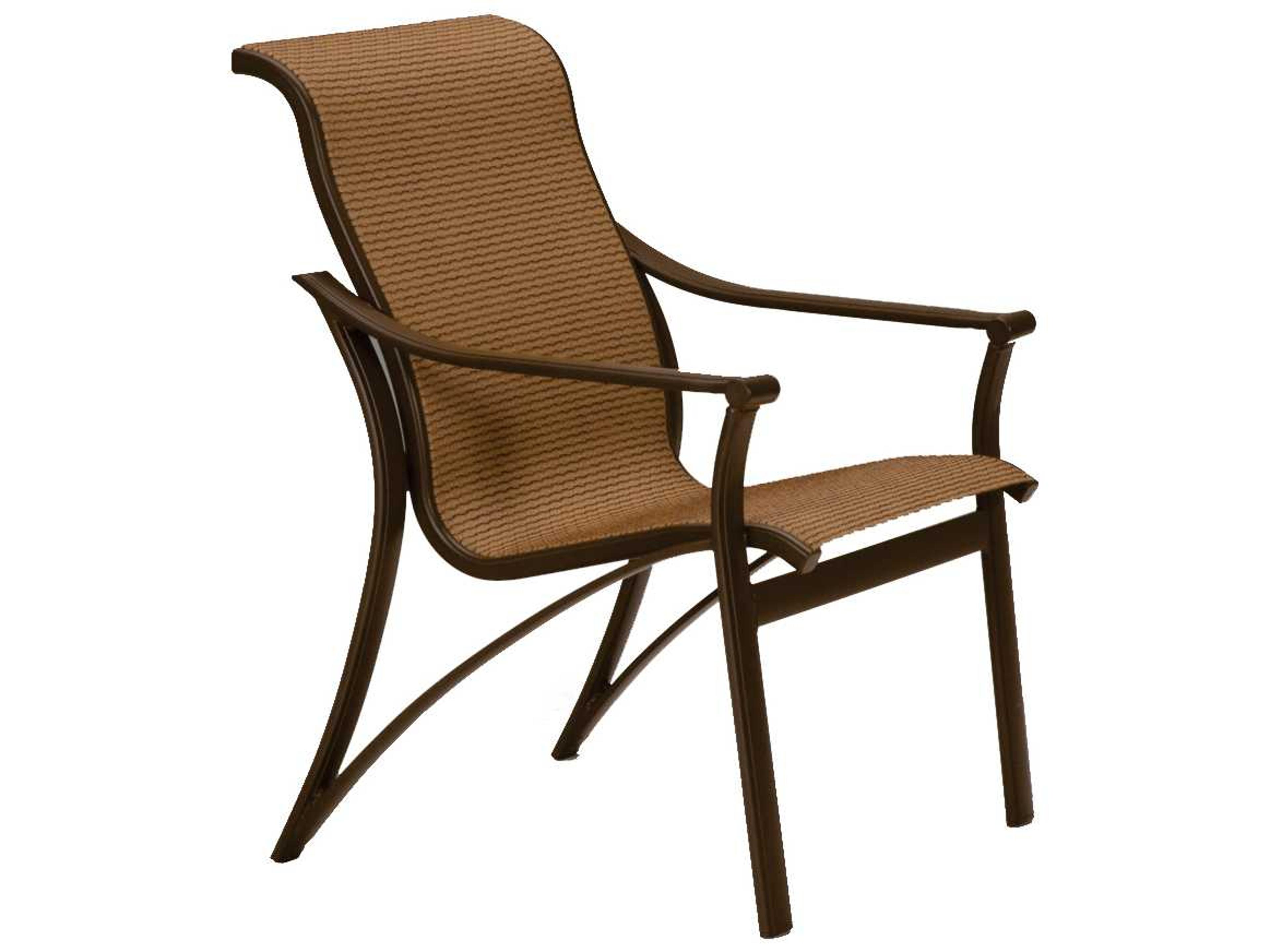 Tropitone Corsica Sling Aluminum Outdoor Patio Dining Arm Chair