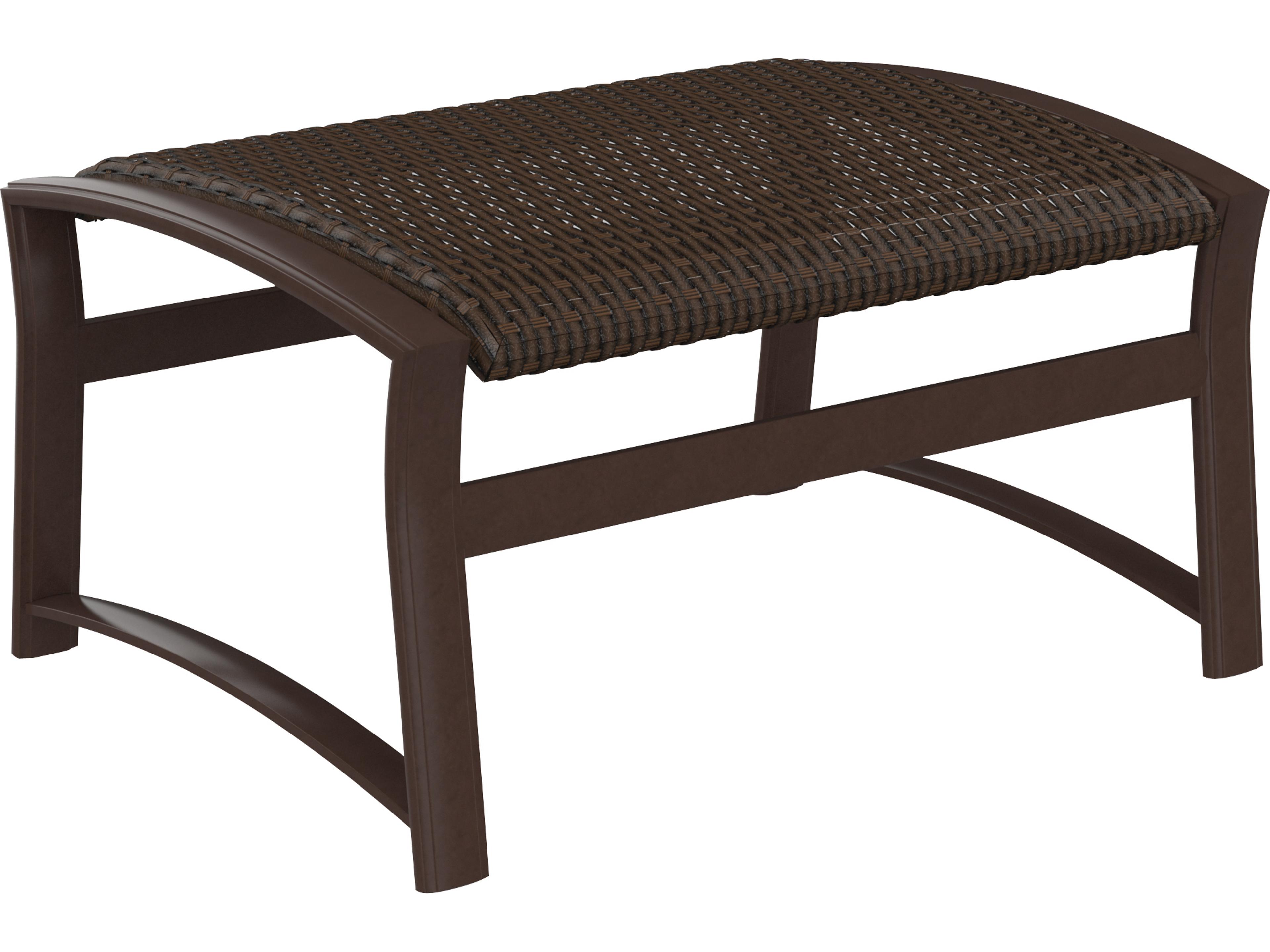 Tropitone Corsica Woven Aluminum Sling Outdoor Patio Ottoman