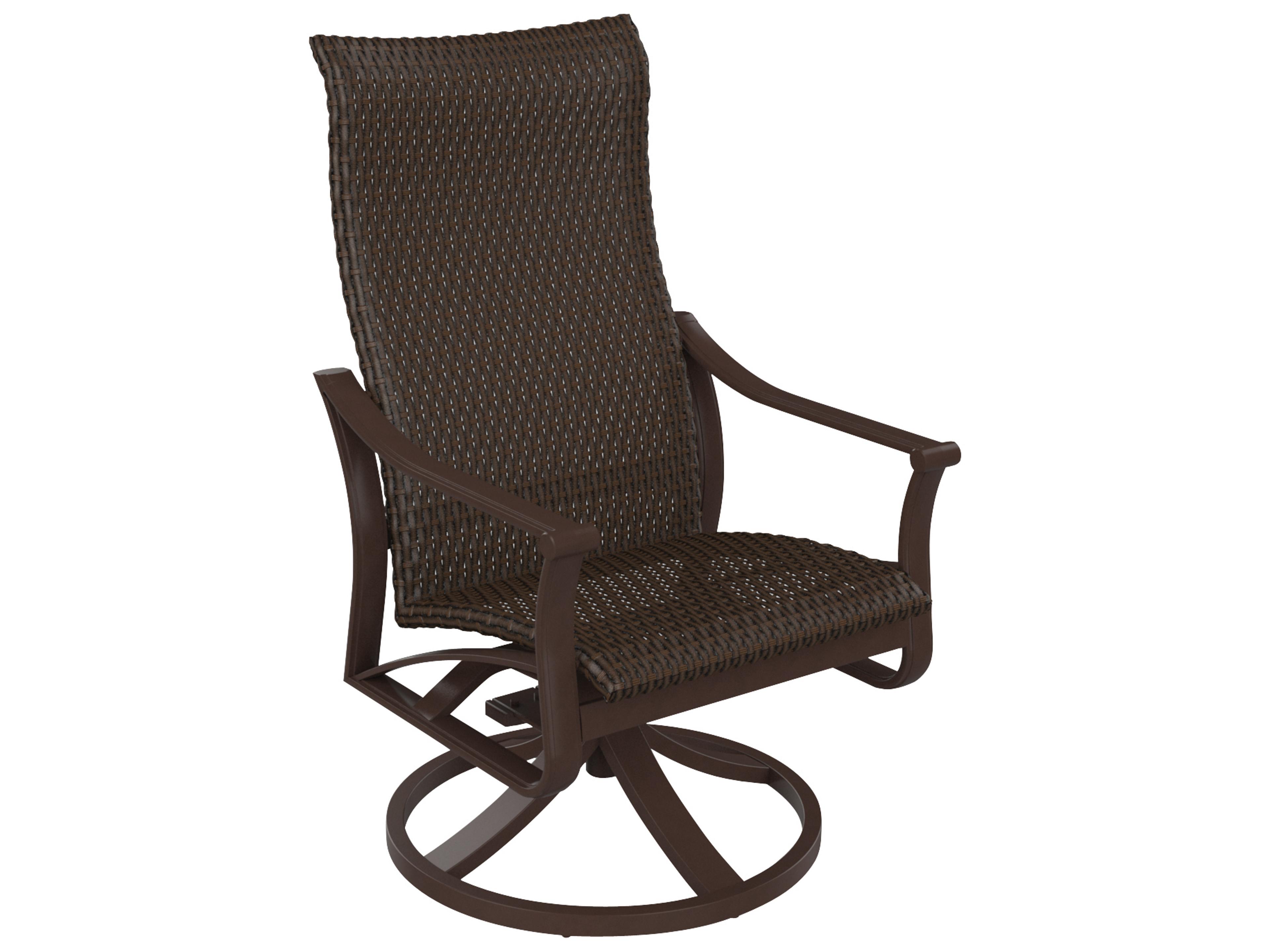 Tropitone Corsica Woven Aluminum Wicker Outdoor Dining Chair