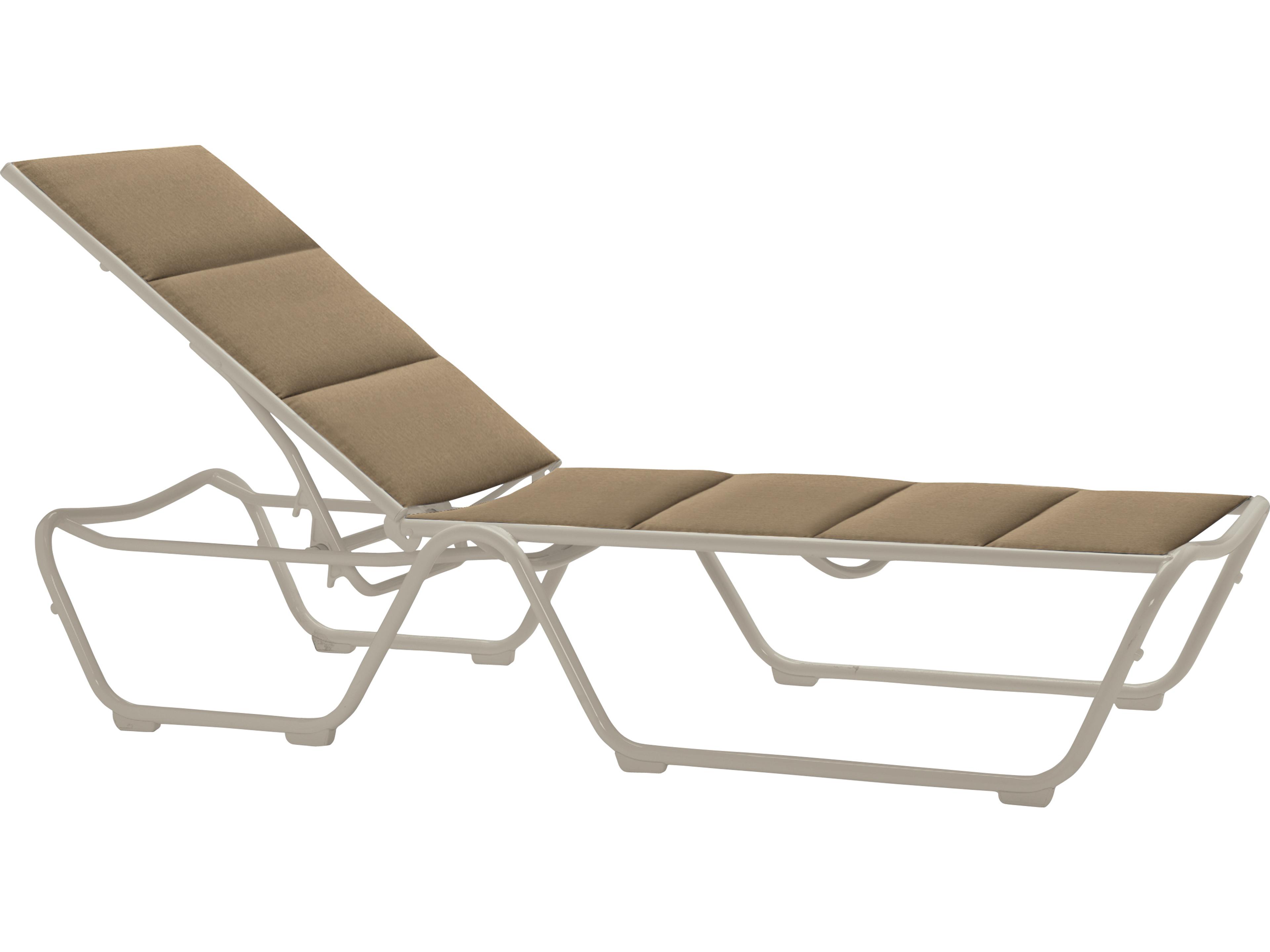 Tropitone Millennia Padded Sling Aluminum Outdoor Chaise Lounge