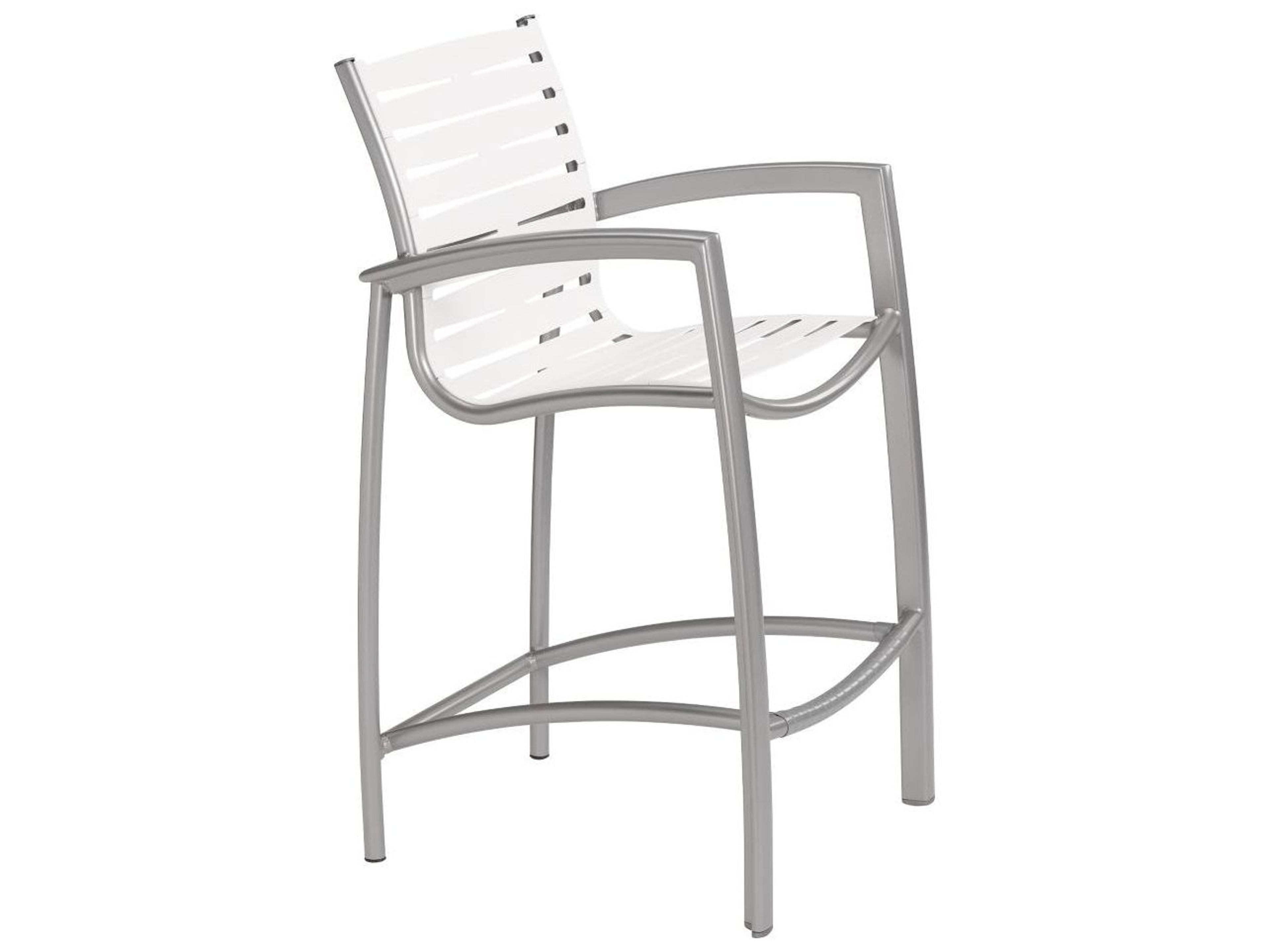 Tropitone South Beach Ribbon Aluminum Outdoor Bar Stool
