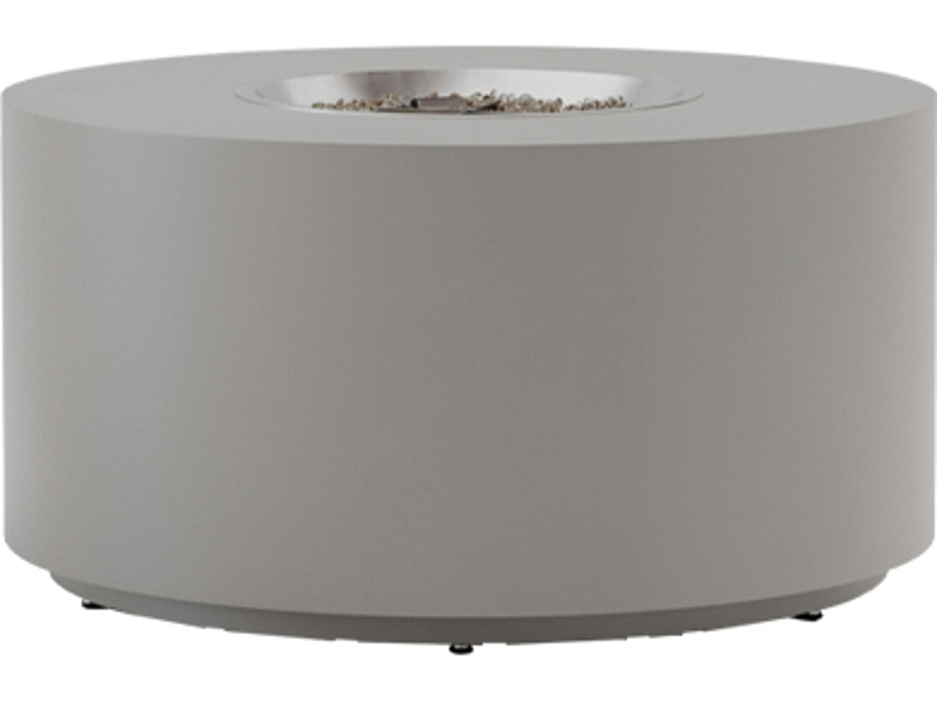 Tropitone Huntington Aluminum Round Fire Pit Table