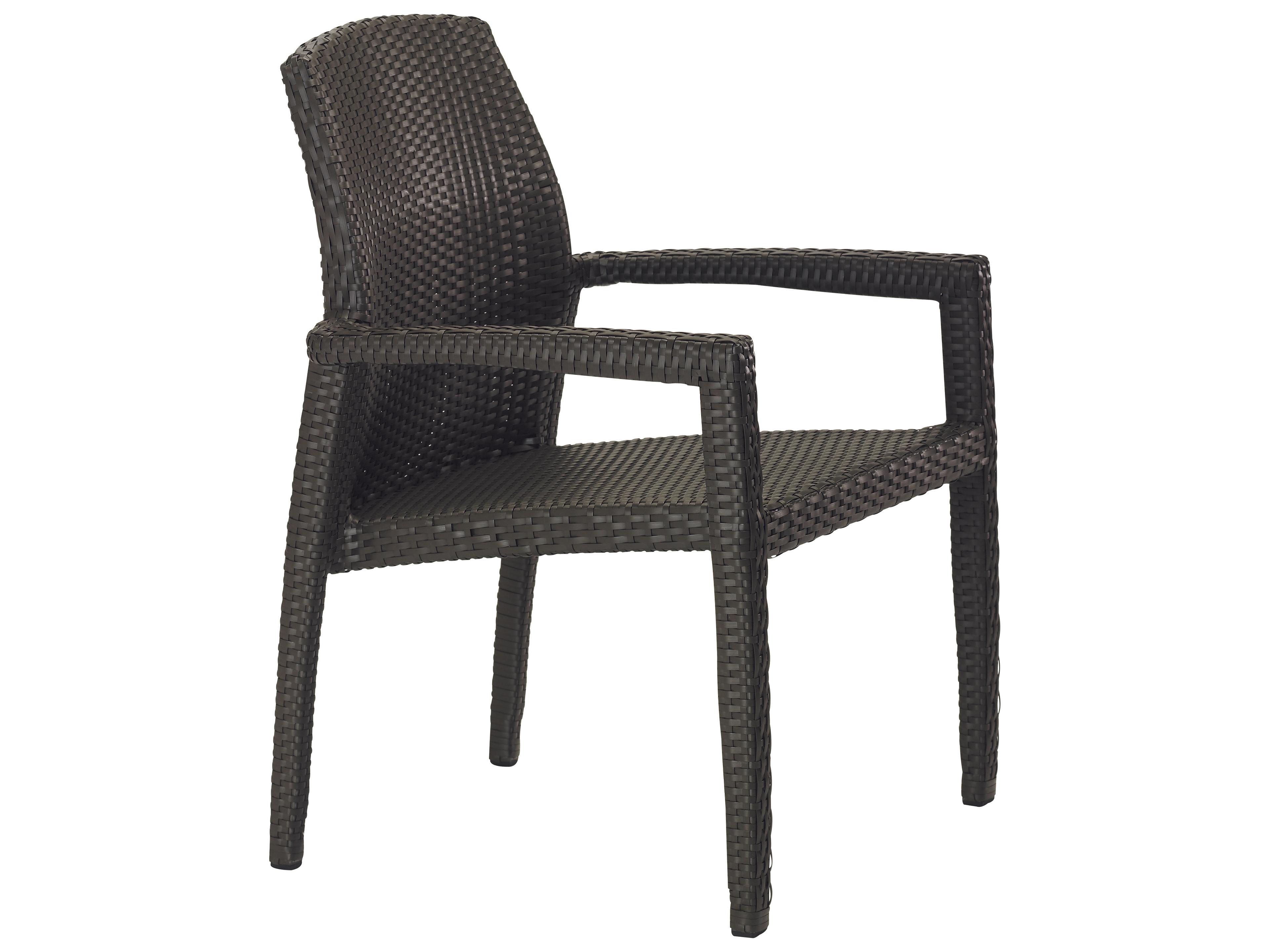 Evo Woven Patio Dining Arm Chair