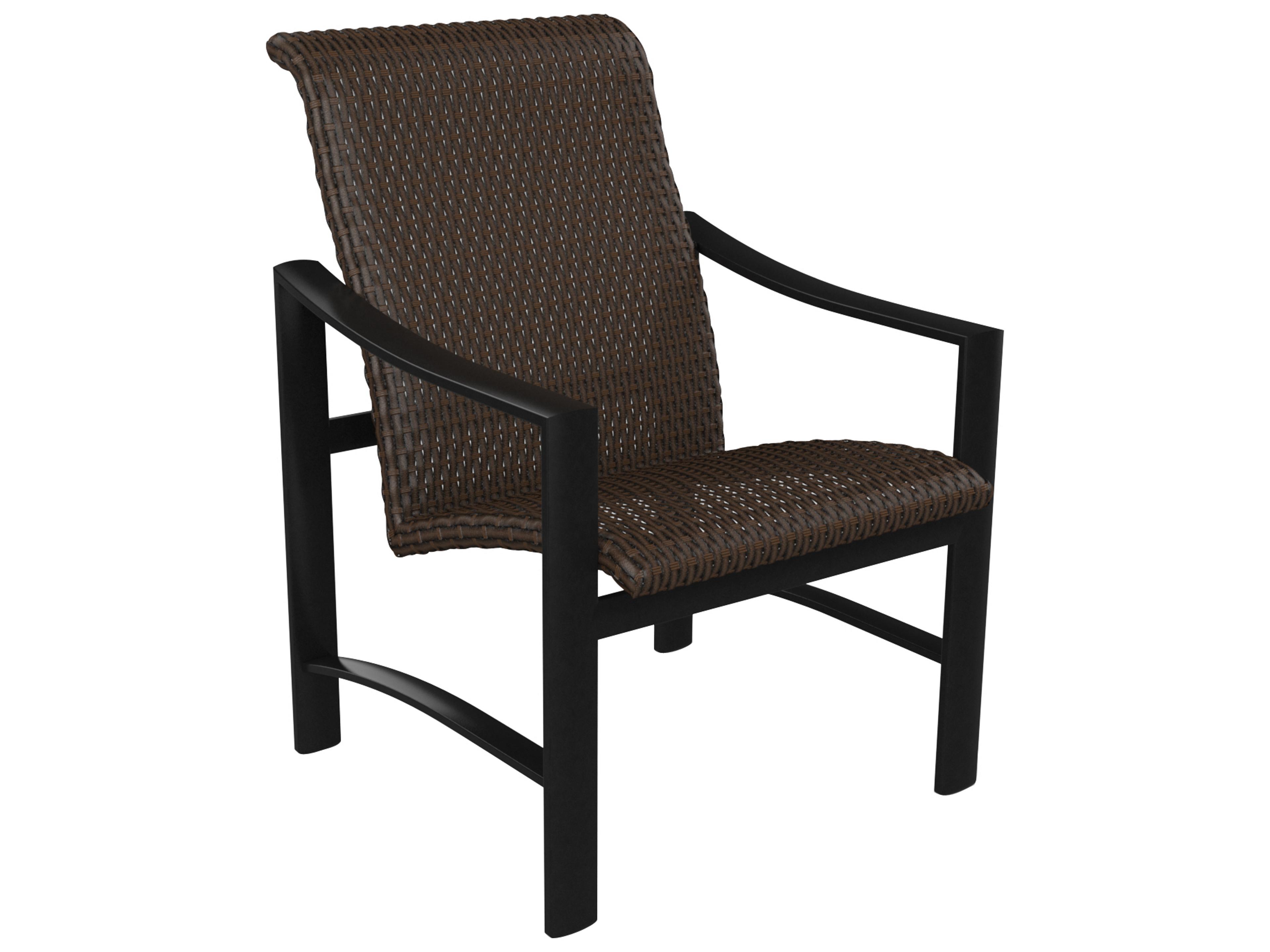 Tropitone Kenzo Woven Aluminum Wicker Patio Dining Chair