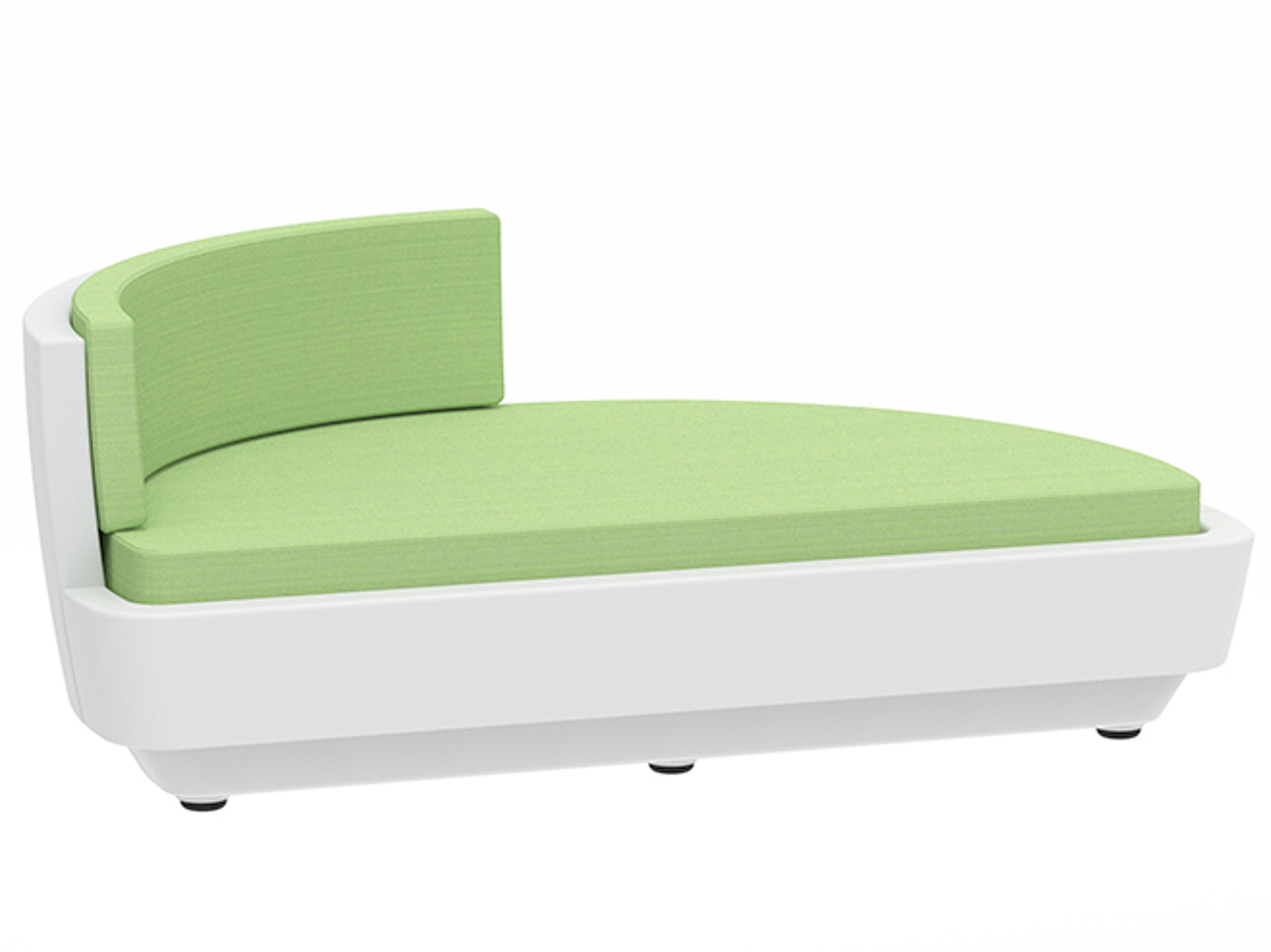 Curve Cushion Resin Half Circle 1/4 Back Round Party Lounger