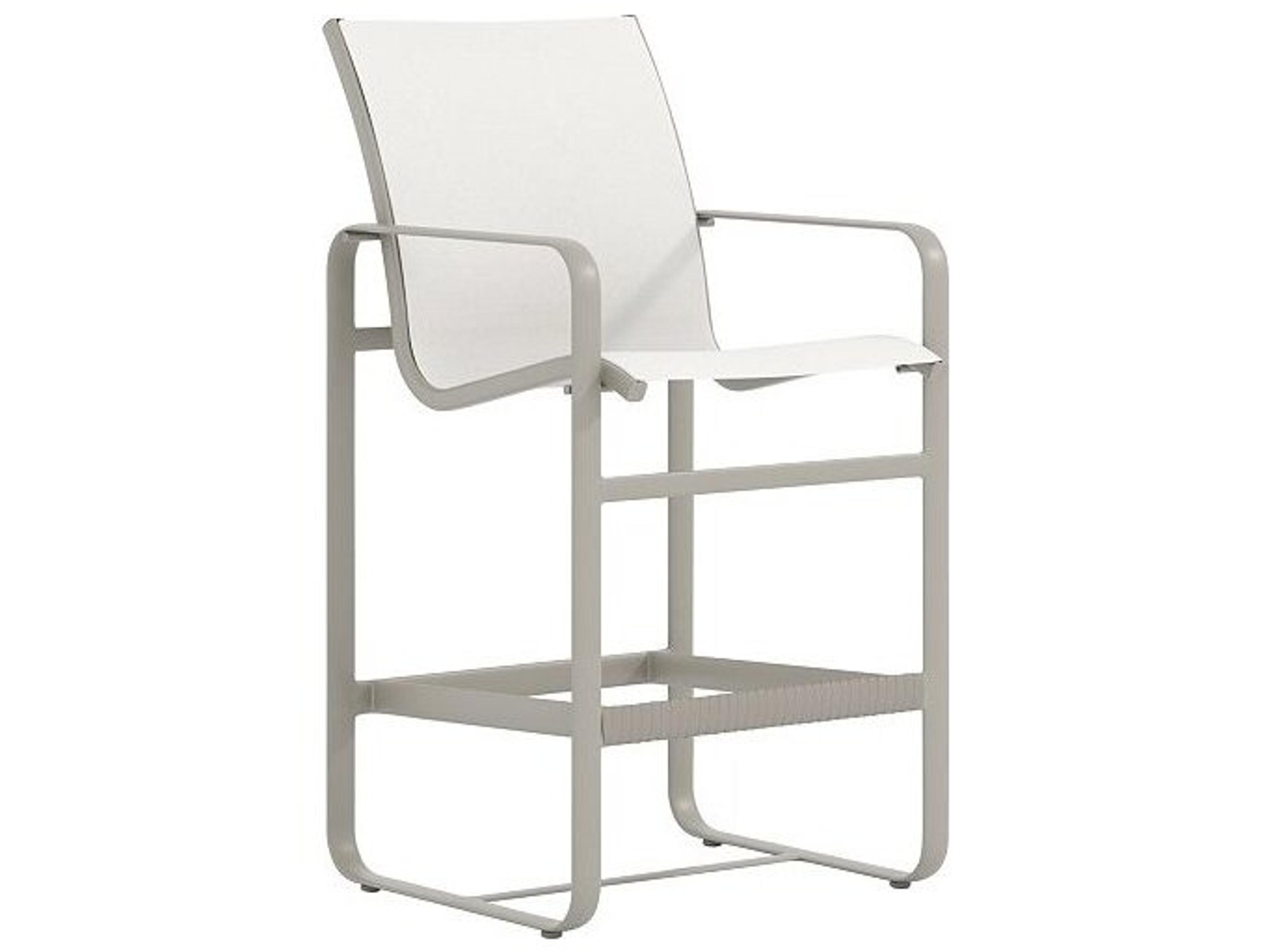 Tropitone Brasilia Sling Aluminum Swivel Outdoor Patio Bar Stool