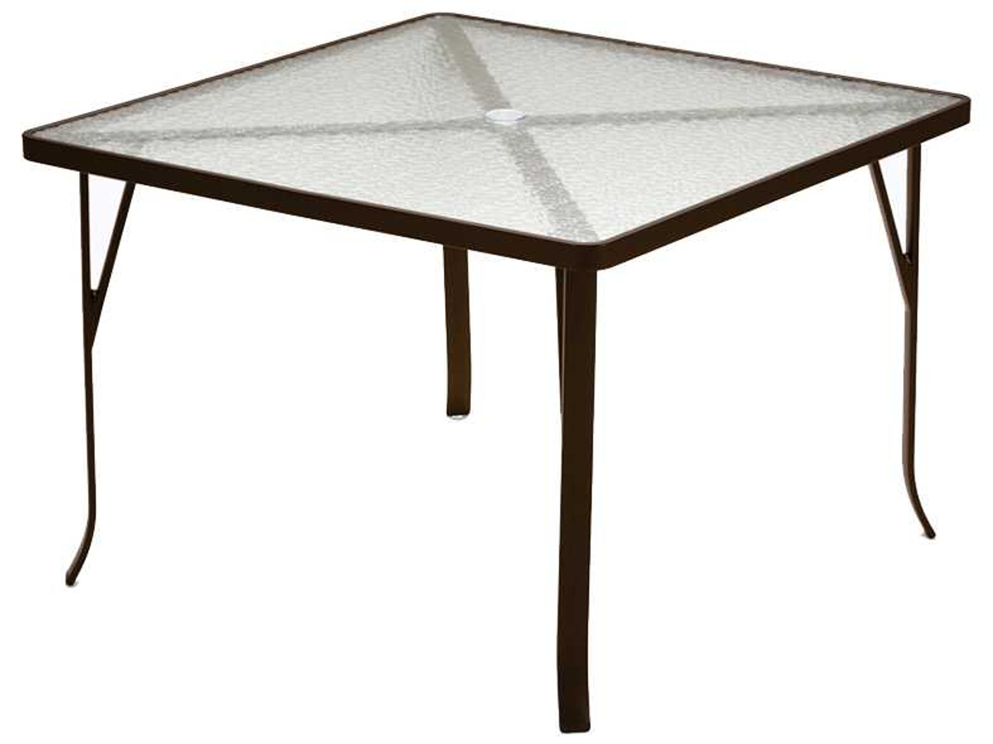 Tropitone Acrylic Cast Aluminum Square ADA Outdoor Dining Table