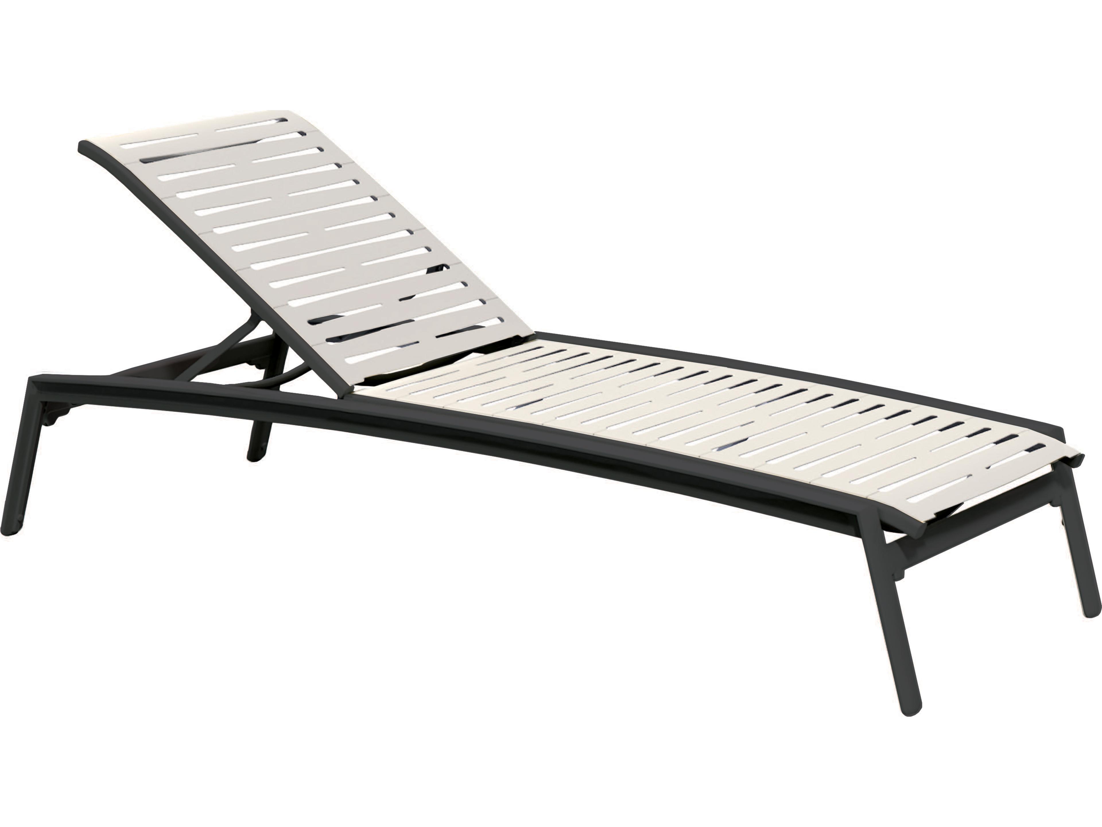 Elance Ez Span Aluminum Ribbon Segment Outdoor Patio Chaise Lounge