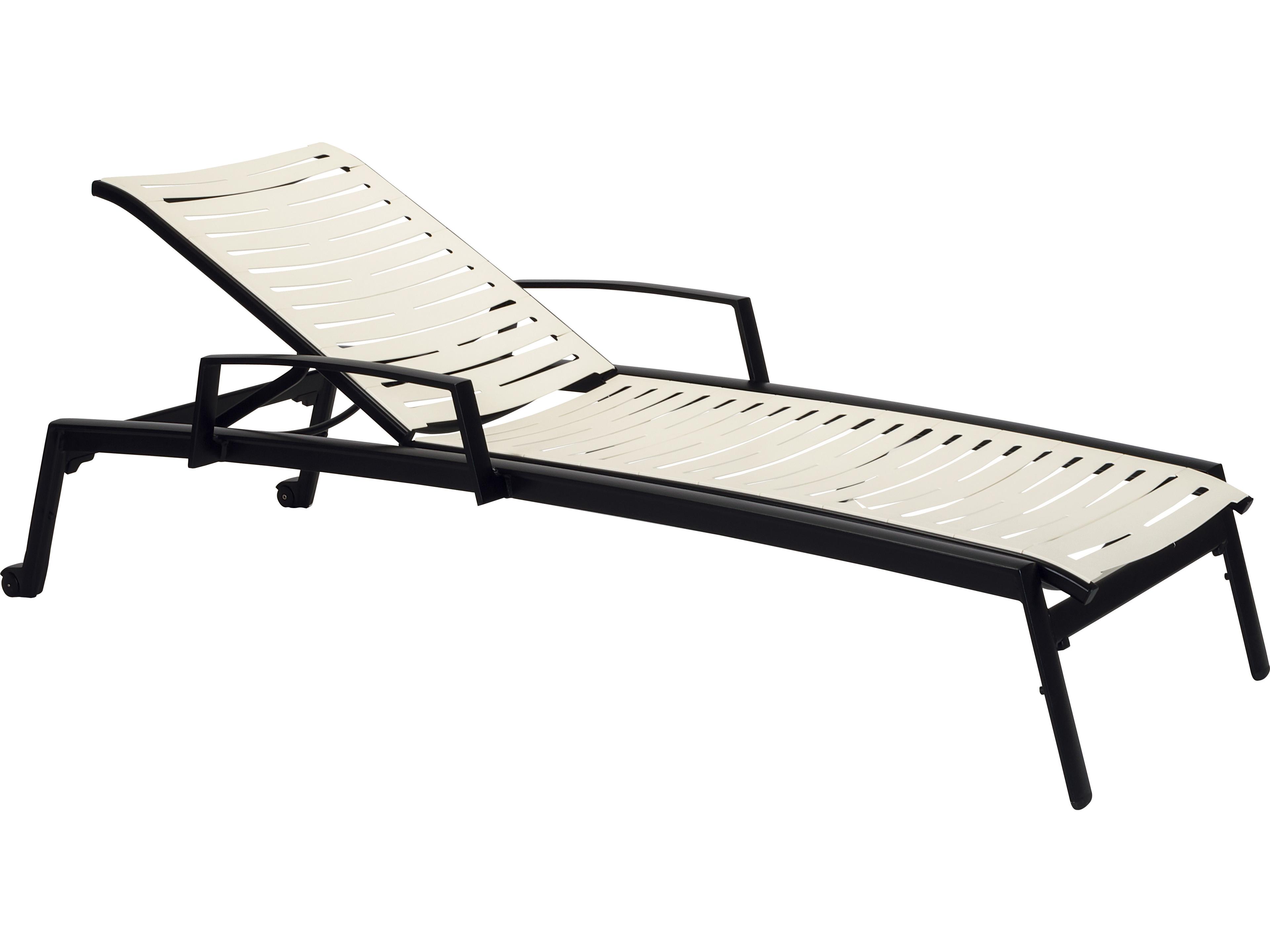 Tropitone Elance Ez Span Aluminum Ribbon Segment Outdoor Chaise Lounge