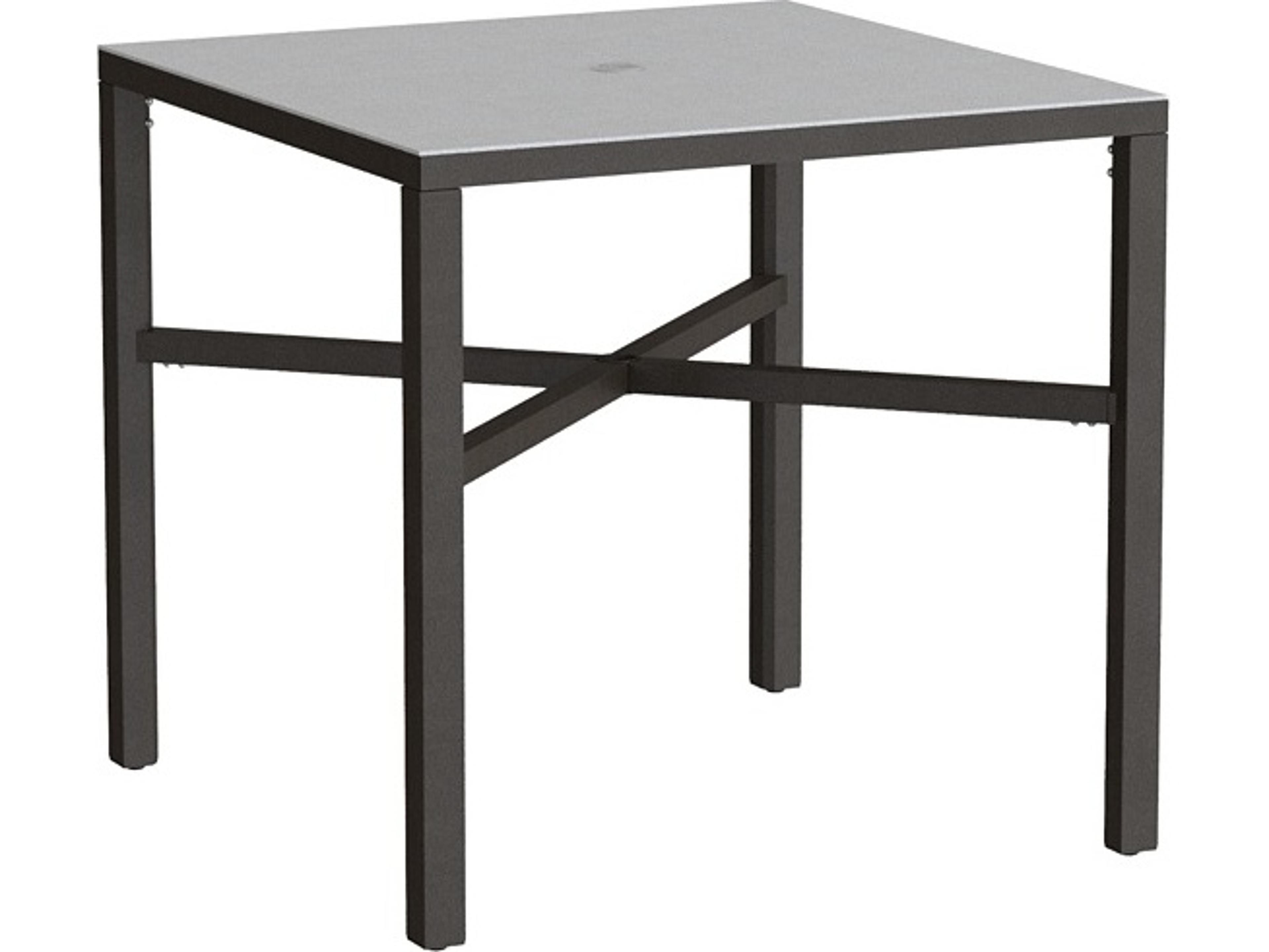 Tropitone Parson Solid Top Aluminum 37" Square KD Counter Table