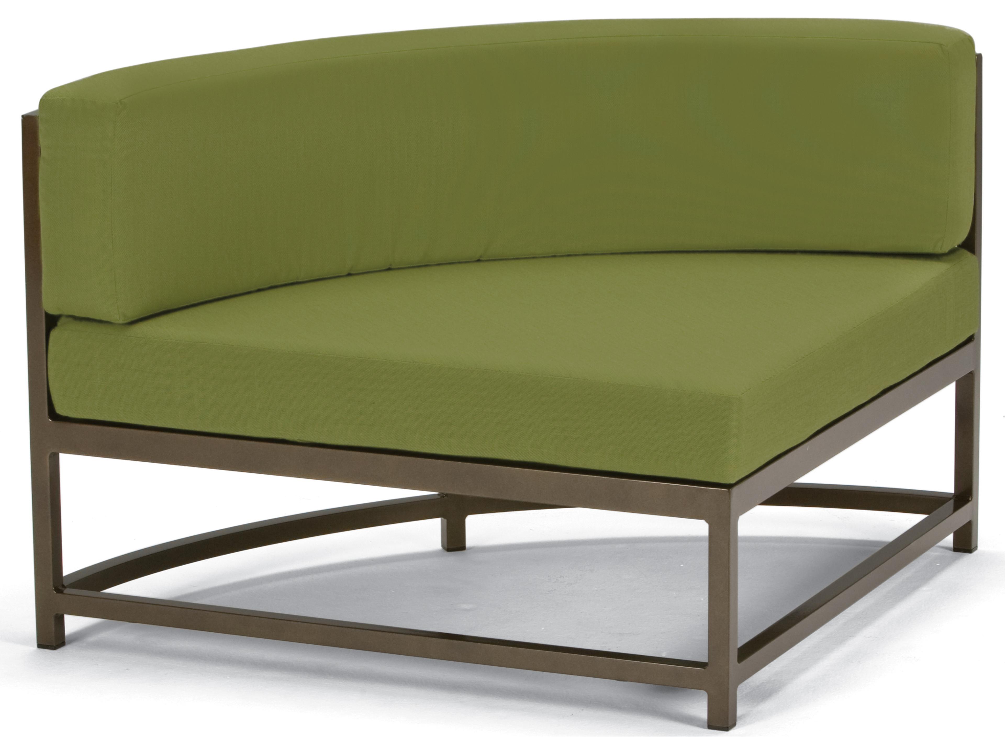 Cabana Club Aluminum Cushion Curved Corner Outdoor Lounge Chair