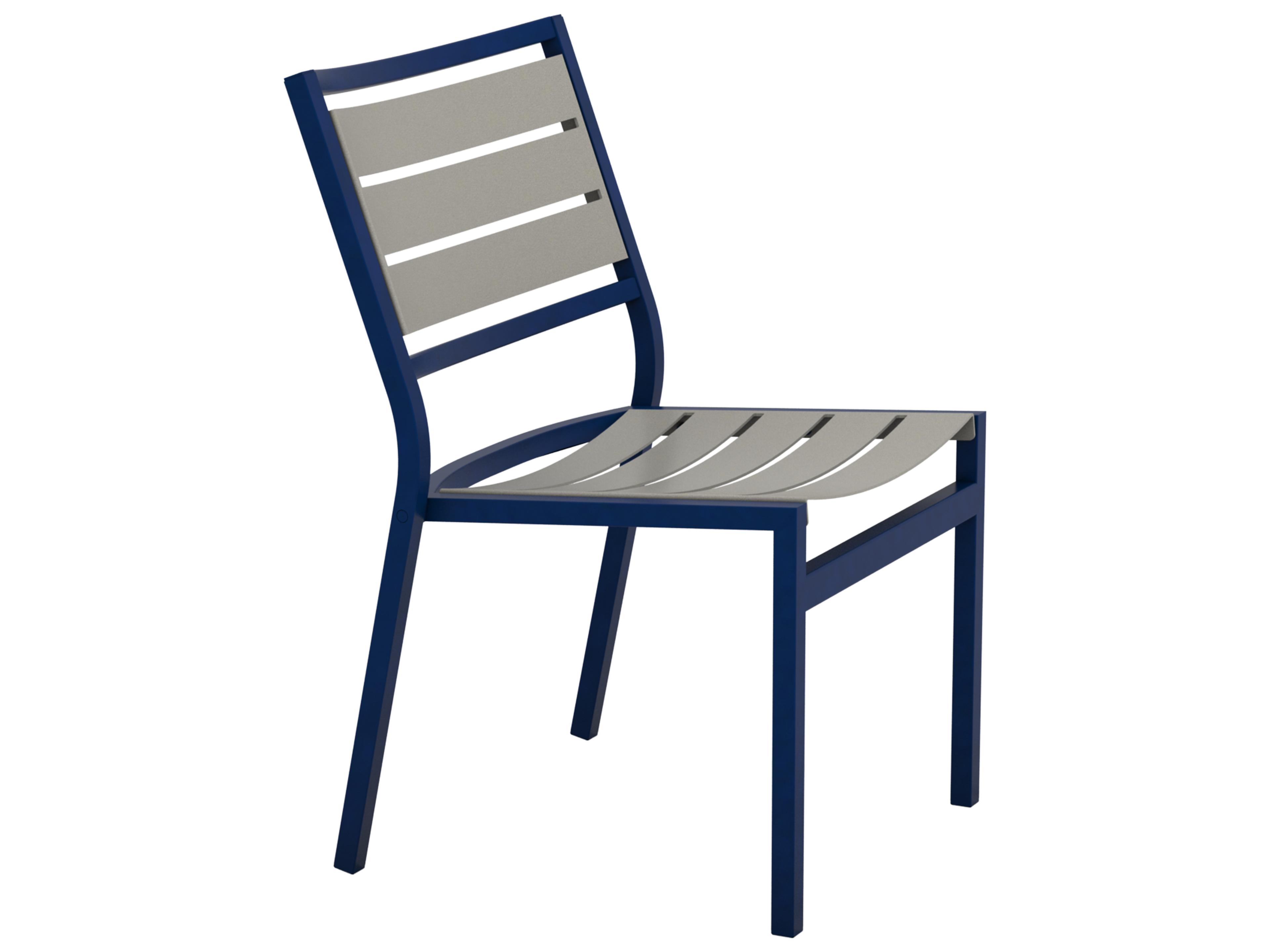 Cabana Club Aluminum Slat Patio Dining Side Chair