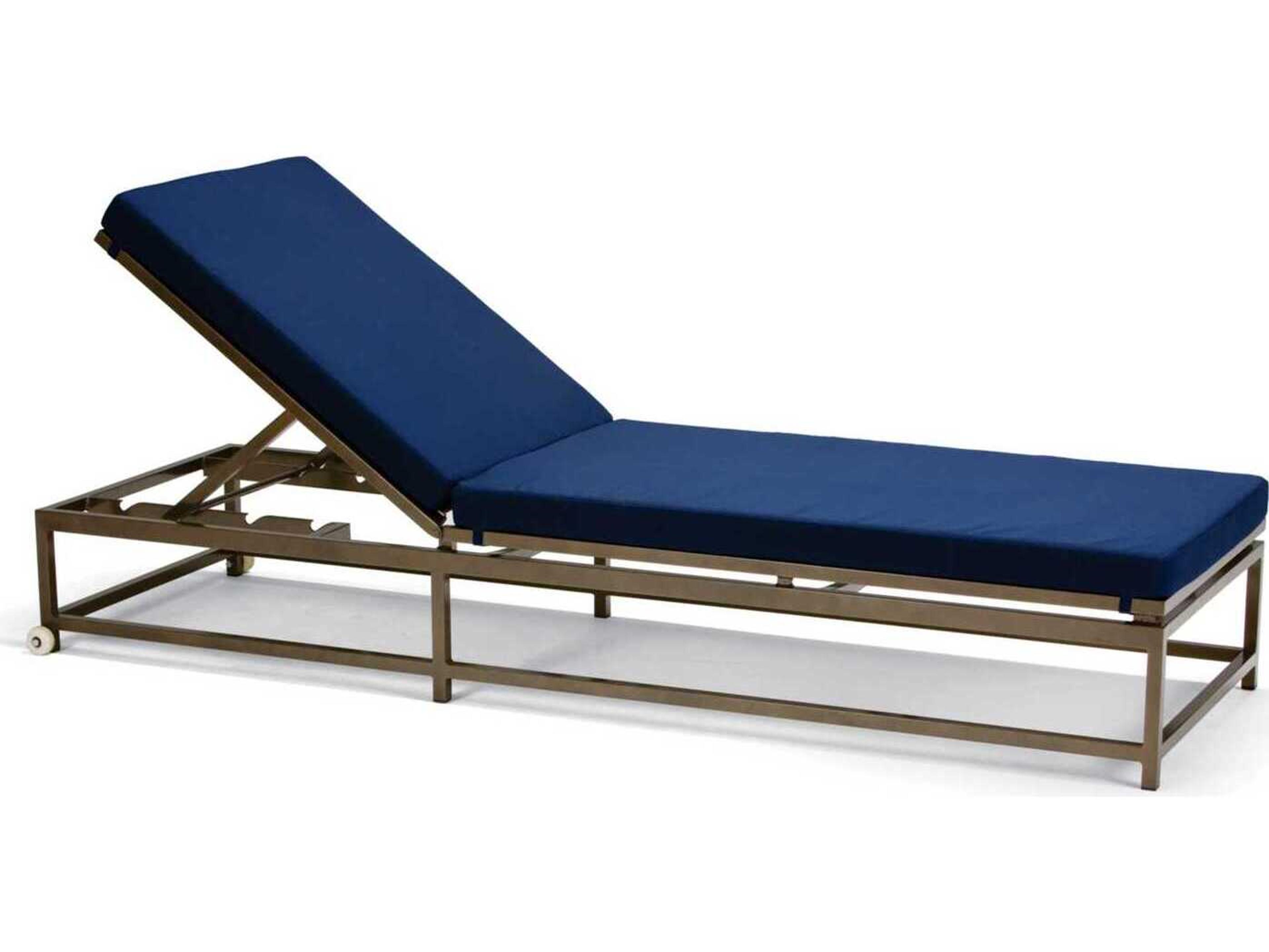 Tropitone Cabana Club Chaise Lounge with Wheels Replacement Cushions