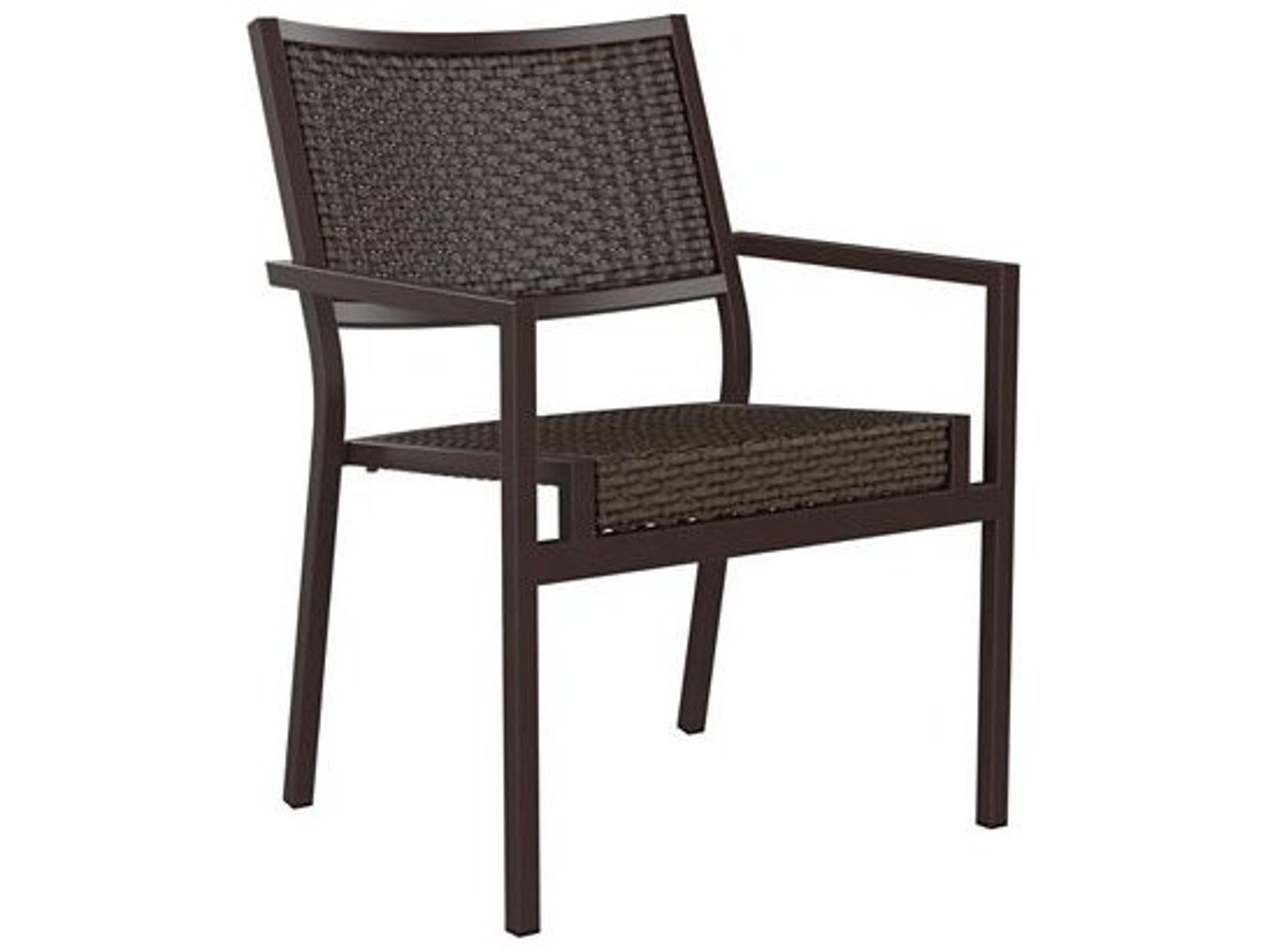 Tropitone Cabana Club Woven Aluminum Patio Dining Arm Chair