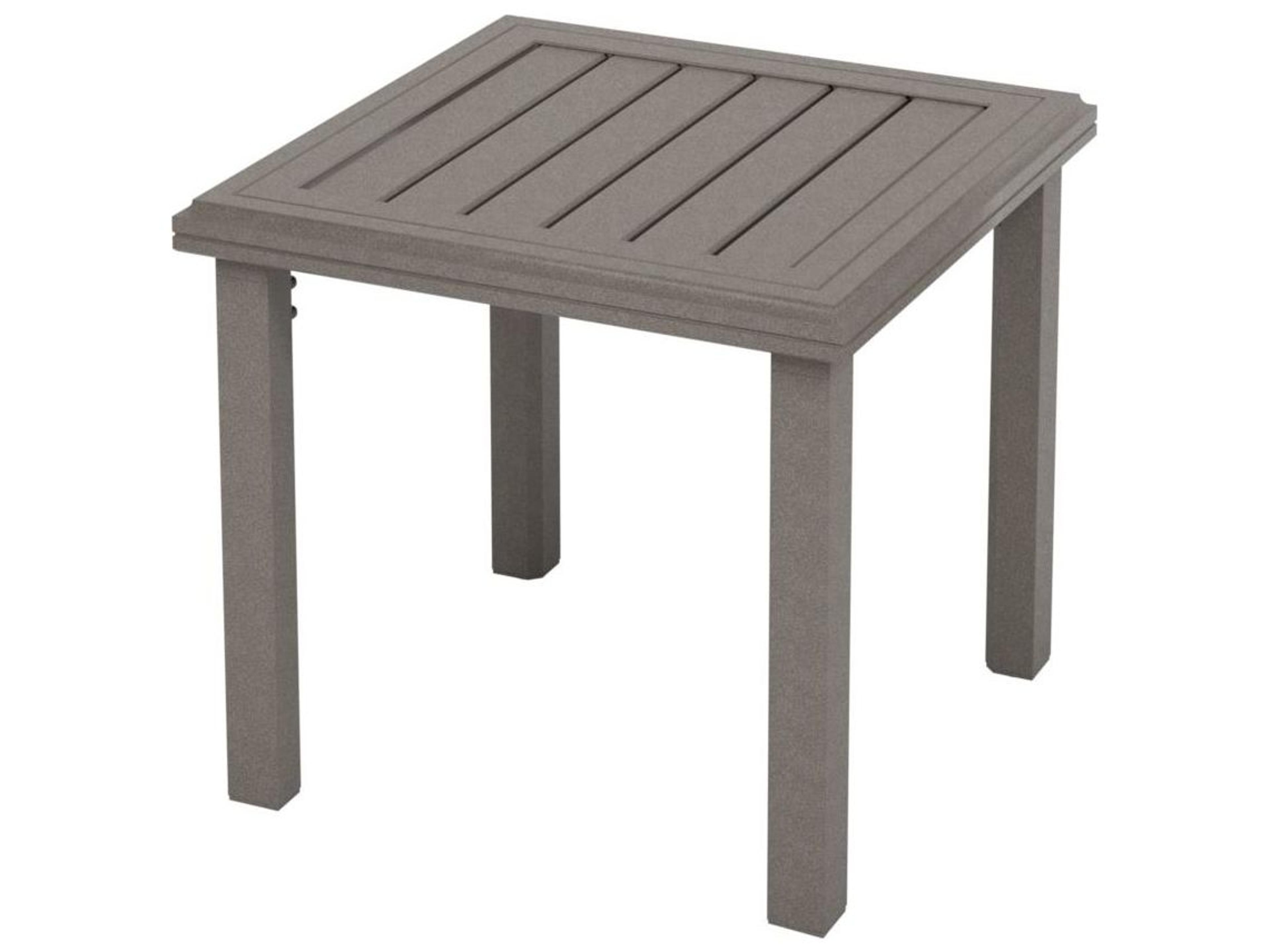 Tropitone Amici Aluminum Square KD Outdoor Patio End Table