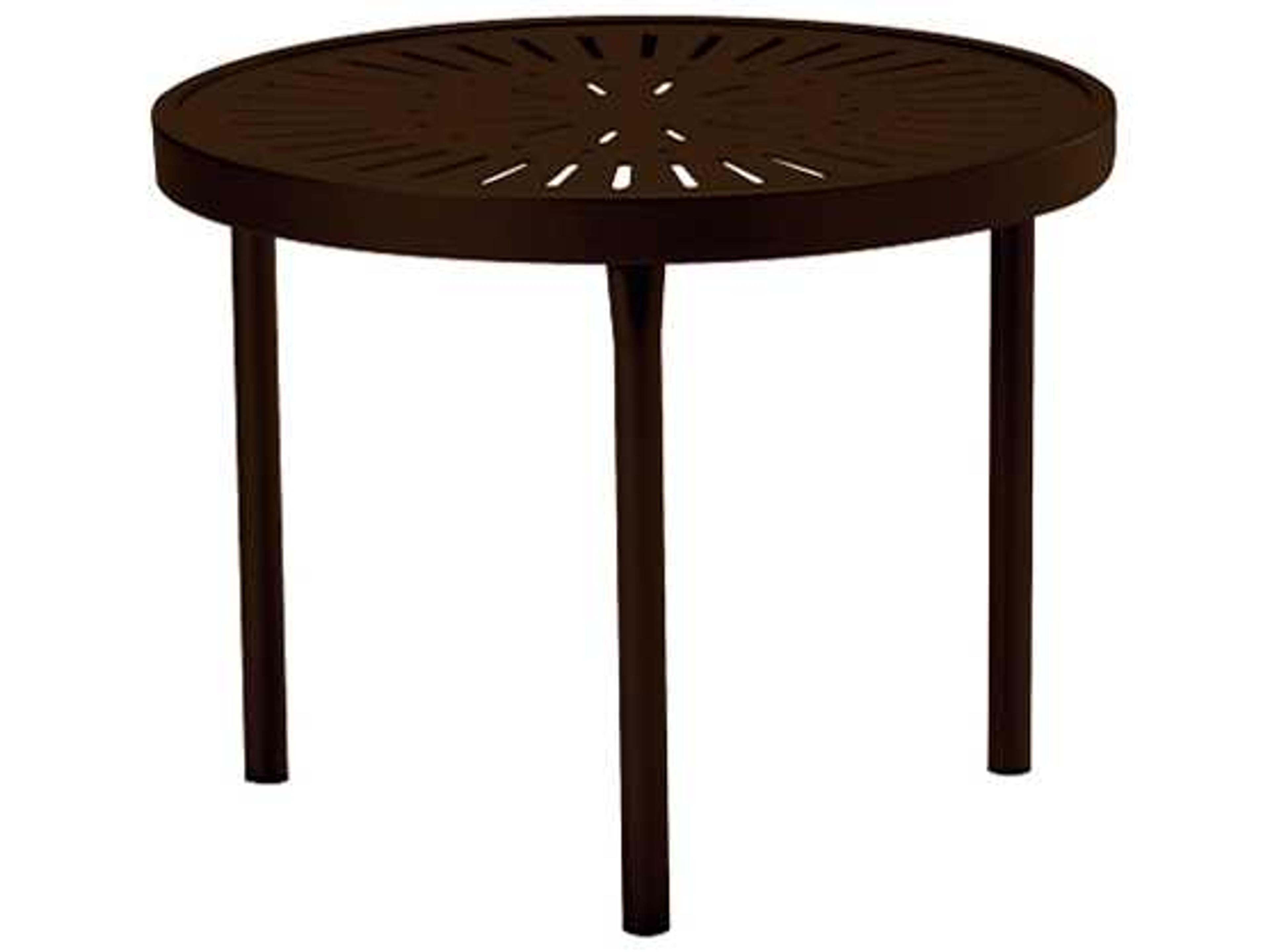 Tropitone La Stratta Aluminum Round Tea Table