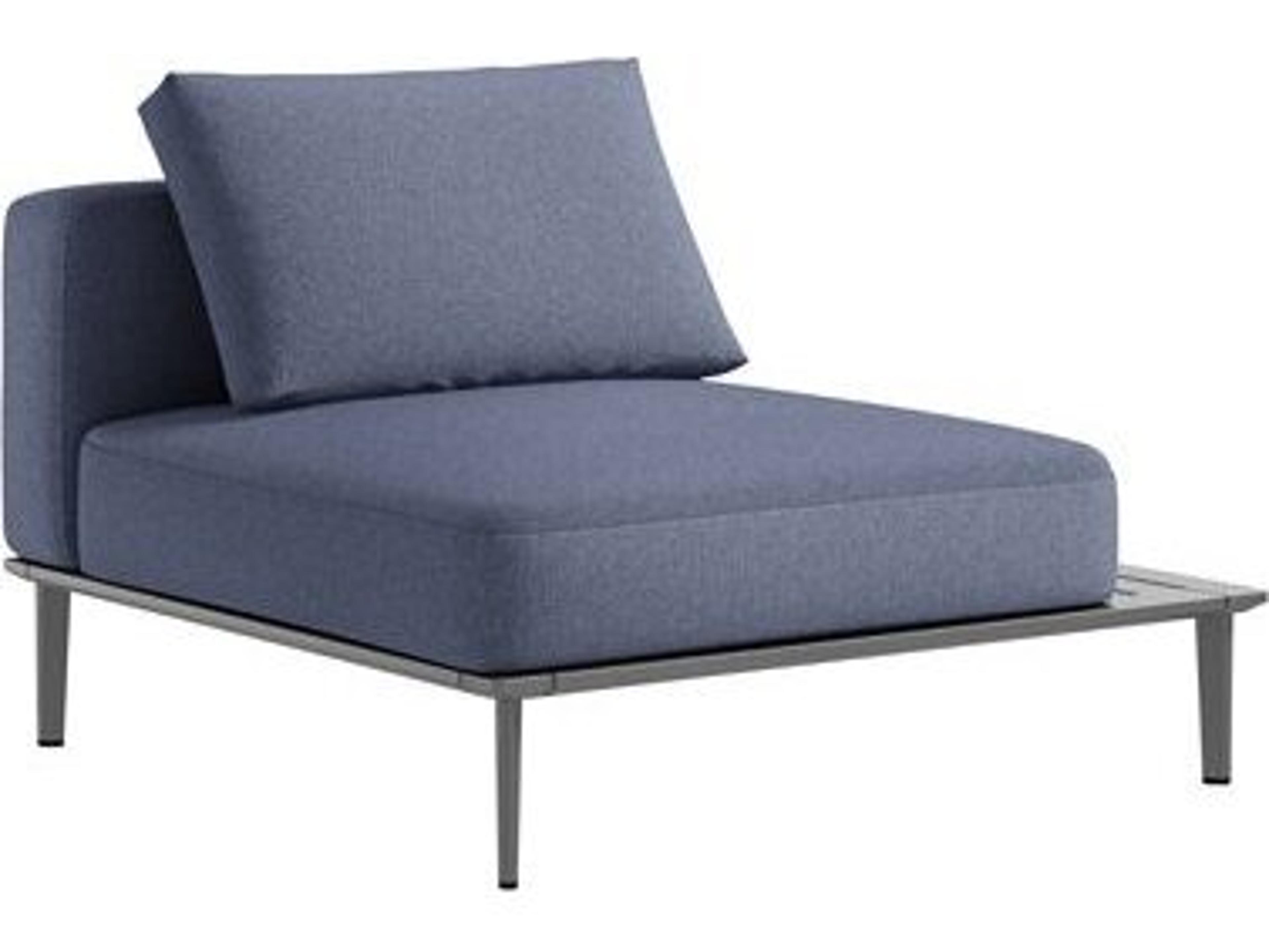 Tropitone Platform Cushion Aluminum Left Table Modular Outdoor Patio Lounge Chair