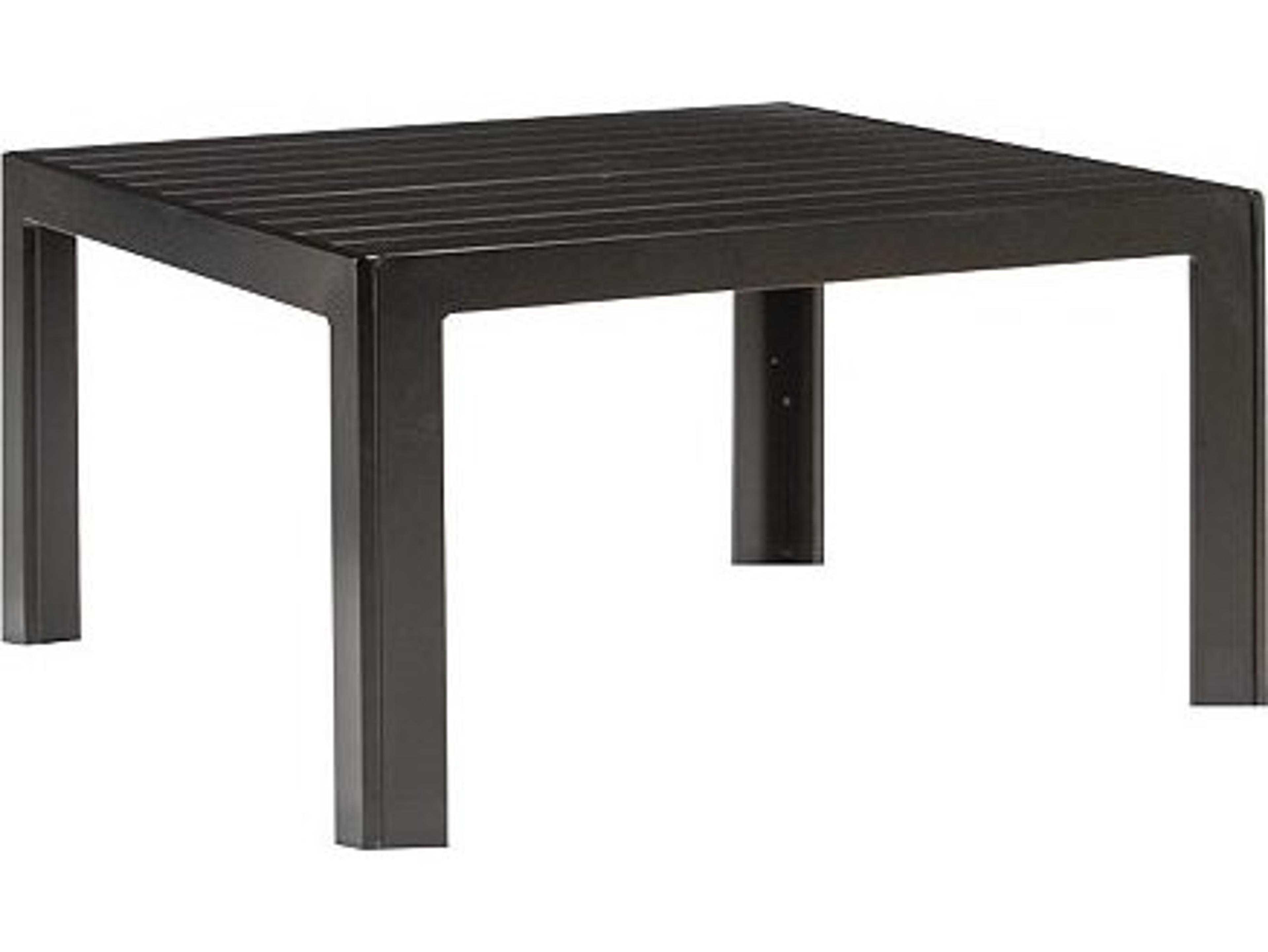 Tropitone Aluminum Slat Square Outdoor Coffee Table