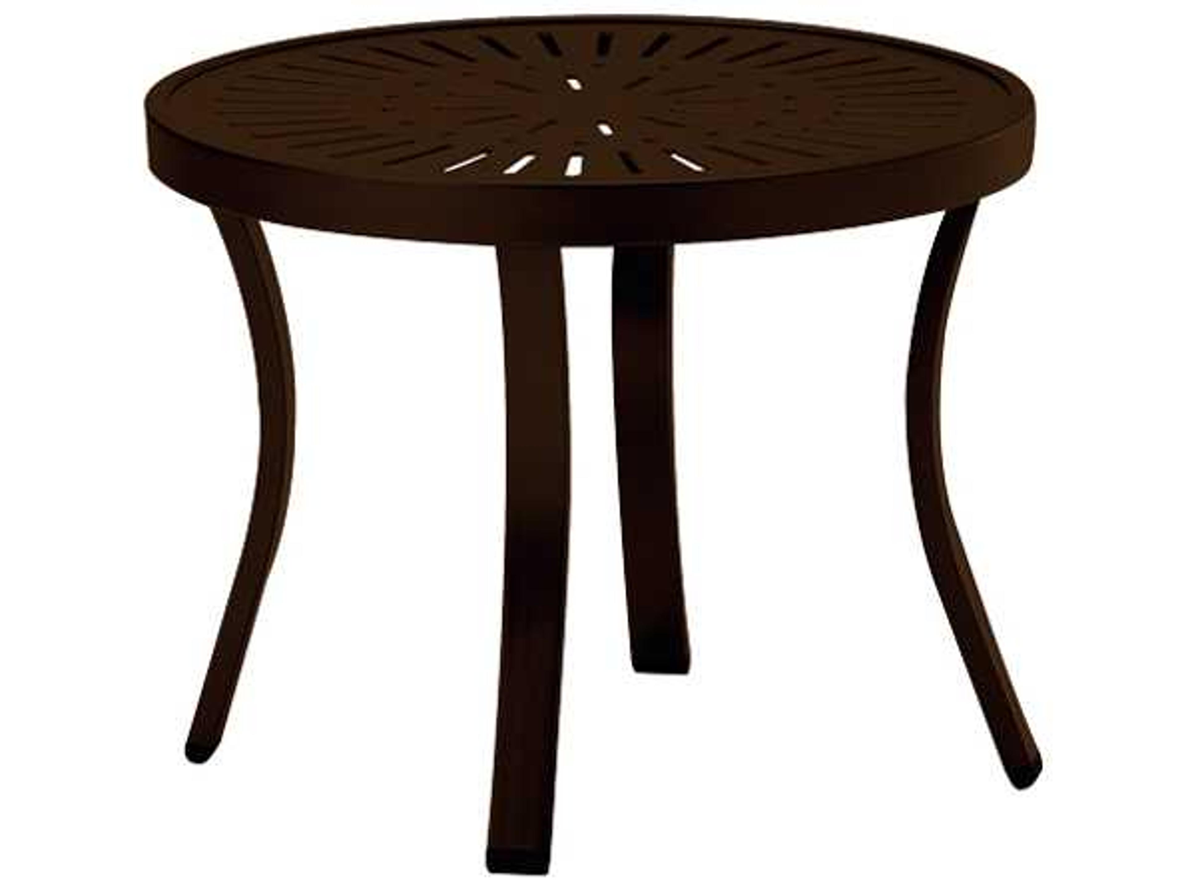 Tropitone La Stratta Aluminum Round Tea Table