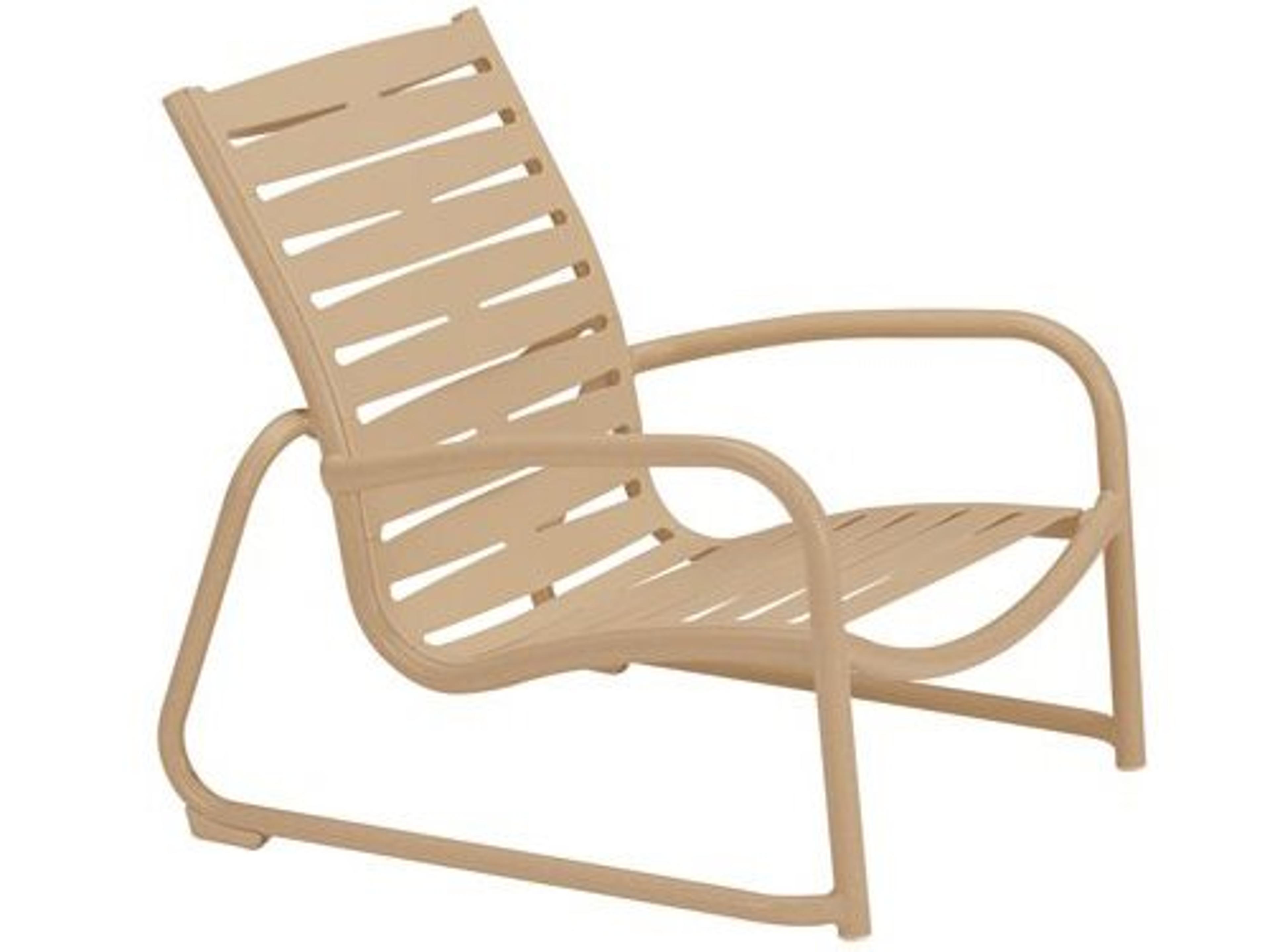 Tropitone Millennia Ribbon Segment Aluminum Sand Outdoor Patio Lounge Chair