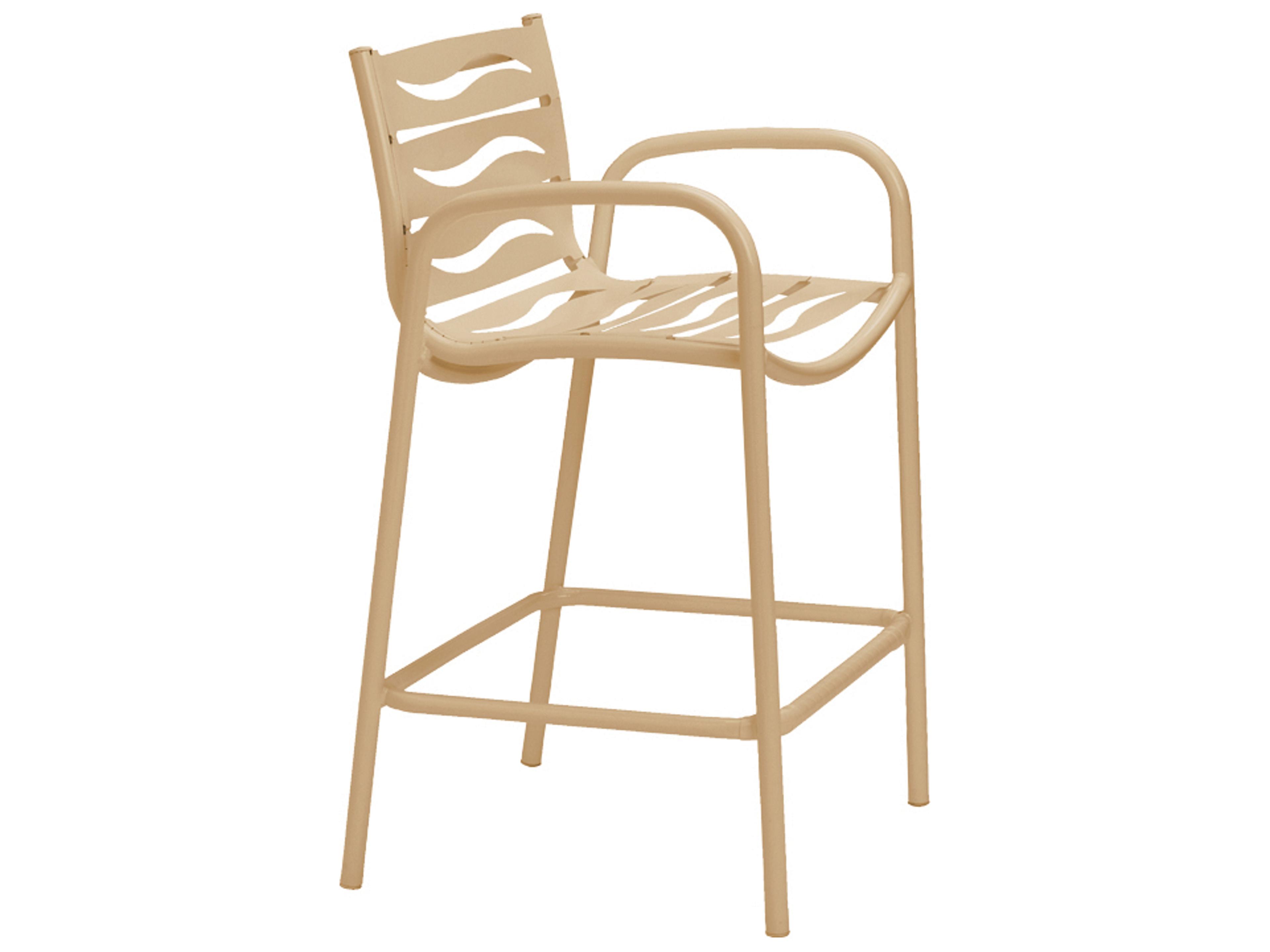 Tropitone Millennia Wave Segment Aluminum Patio Bar Stool