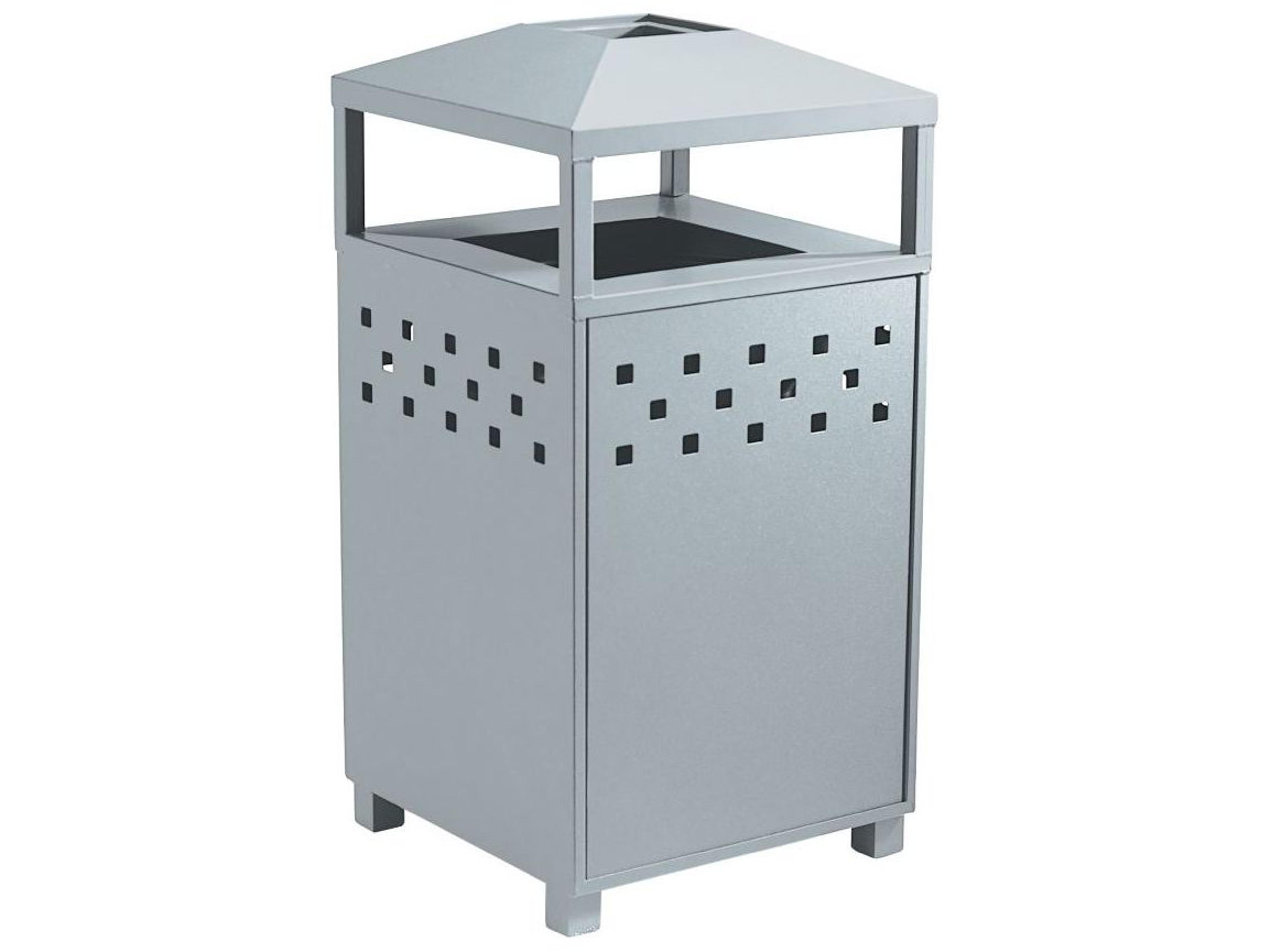 Tropitone Boulevard Aluminum Waste Receptacle with Ash Urn