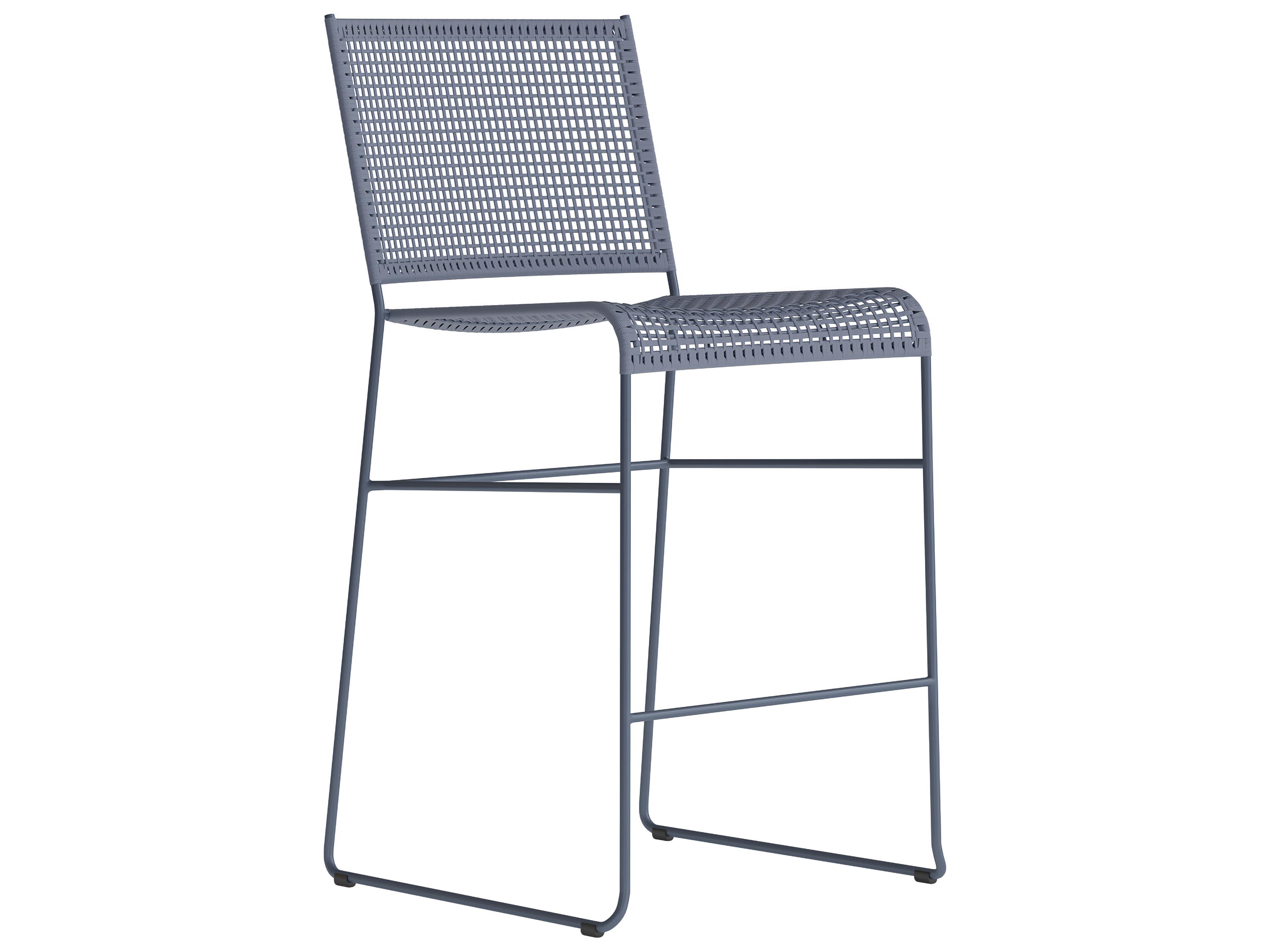 Tropitone Bayfront Aluminum Rope Armless Outdoor Armless Counter Stool