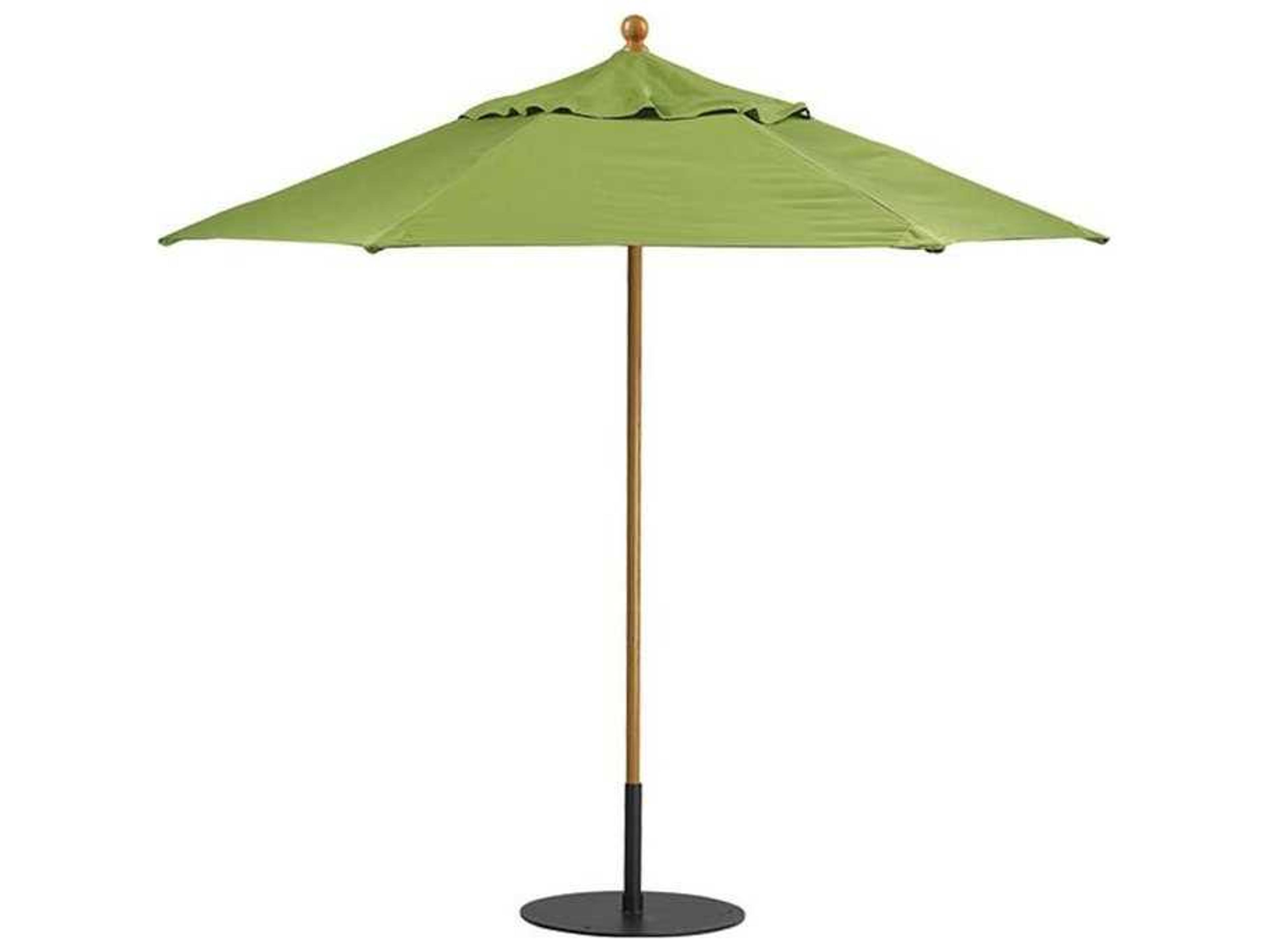 Tropitone Portofino II Aluminum 8 Foot Hexagon Manual Lift Patio Umbrella