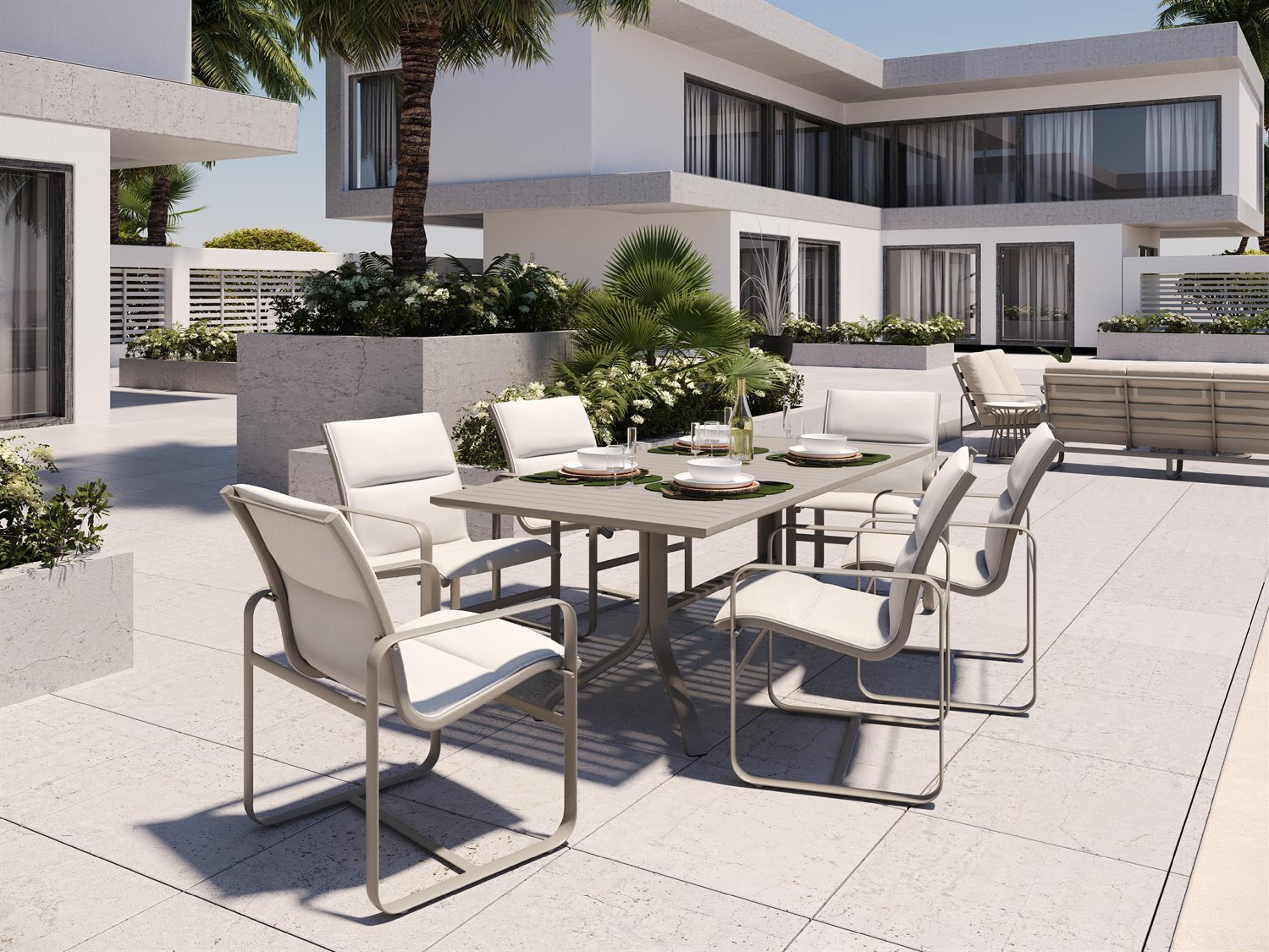 Tropitone Brasilia Padded Sling Dining Set